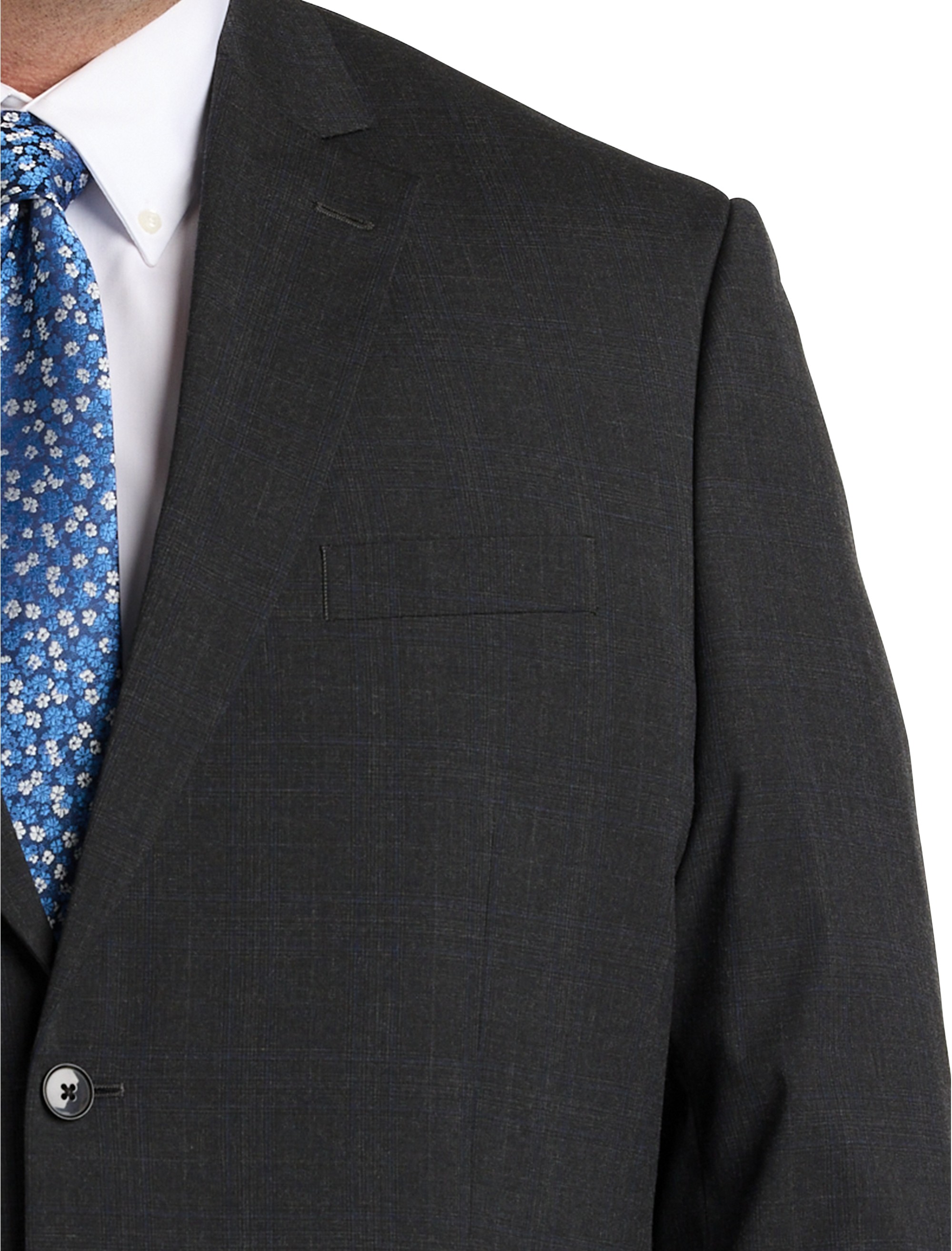 Jacket Relaxer Windowpane Suit Jacket - thumbnail 2