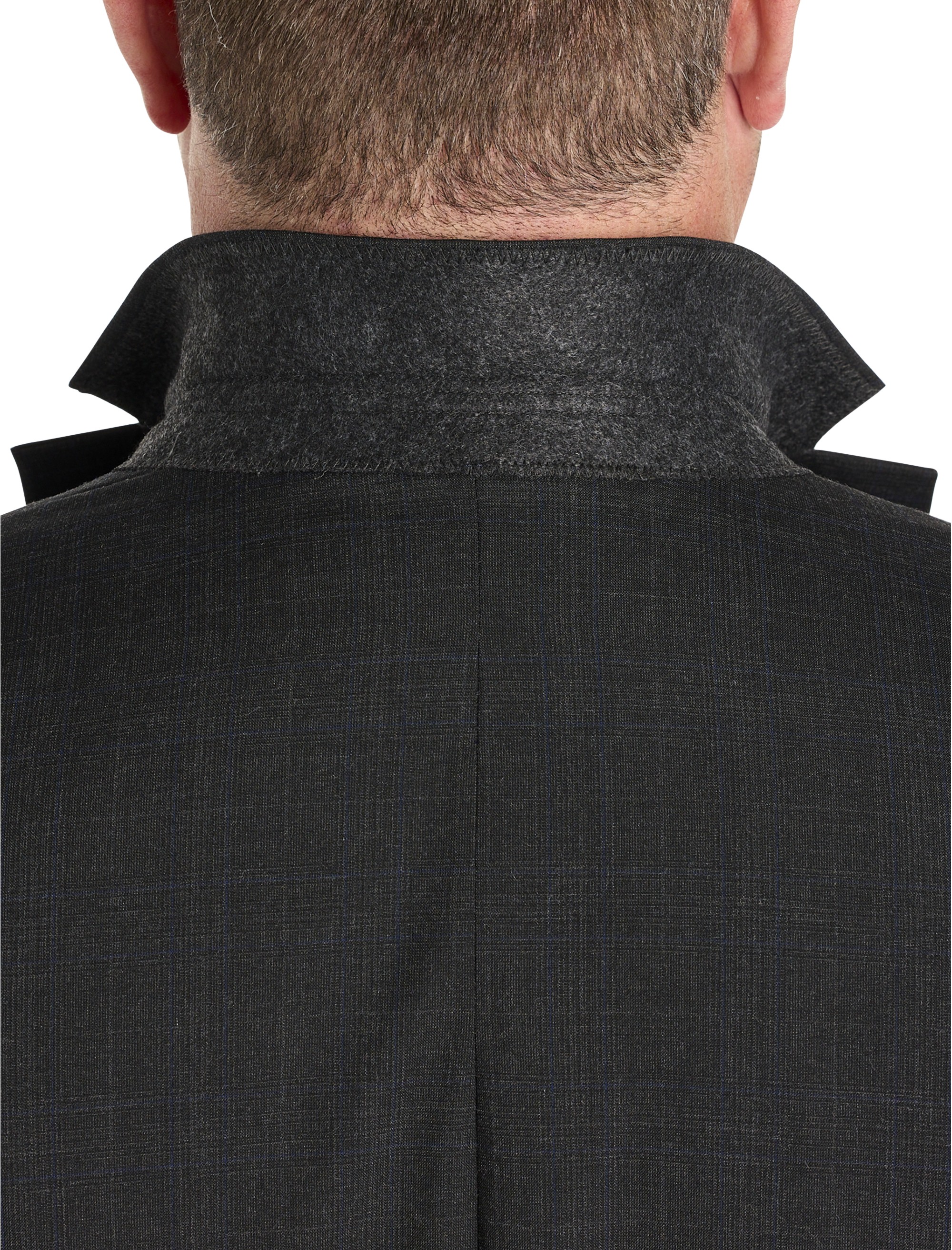 Jacket Relaxer Windowpane Suit Jacket - thumbnail 4