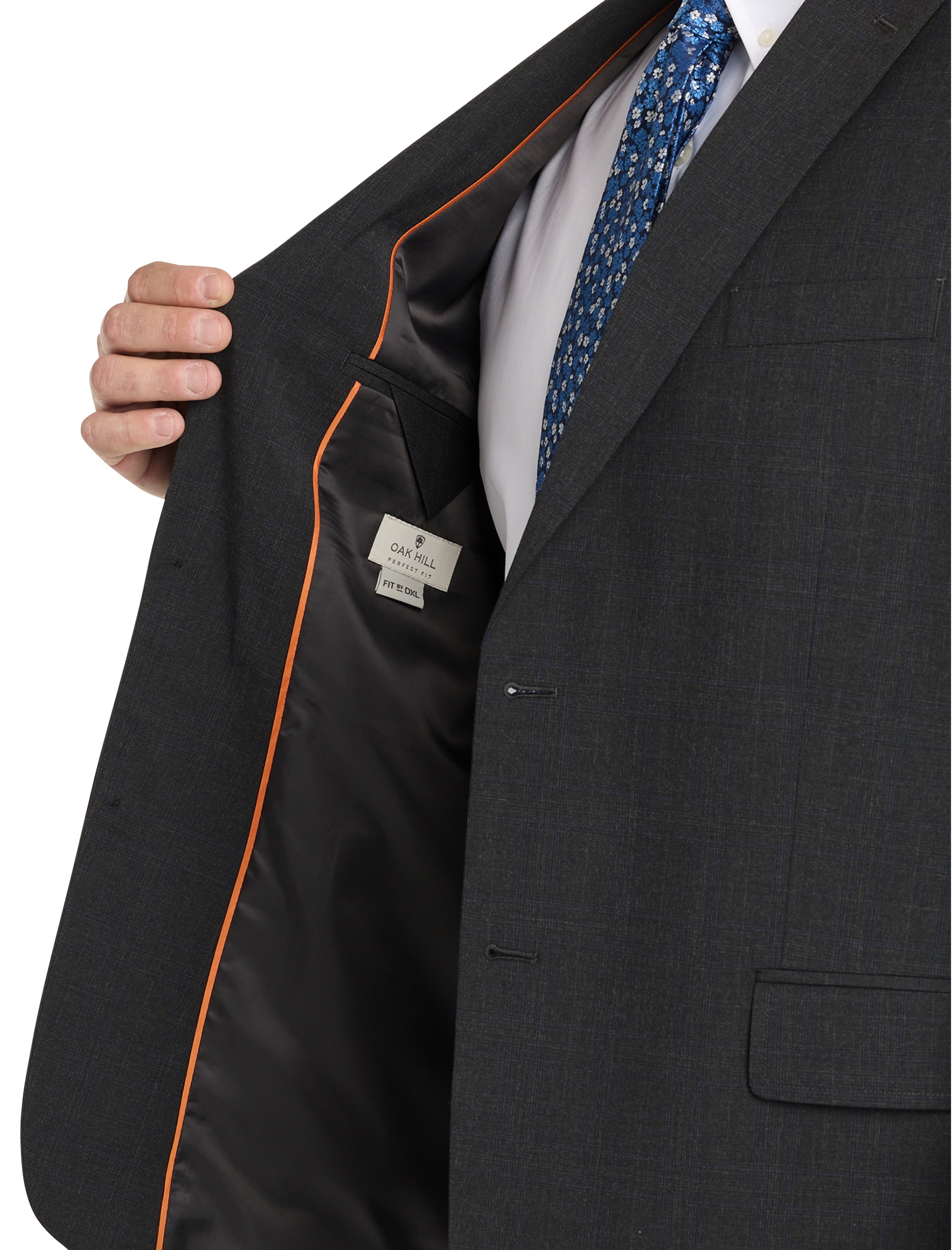 Jacket Relaxer Windowpane Suit Jacket - thumbnail 5