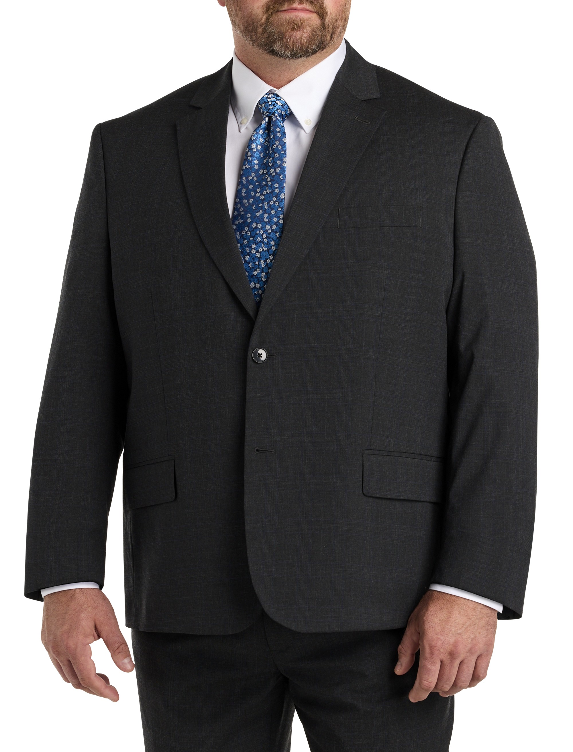 Jacket Relaxer Windowpane Suit Jacket