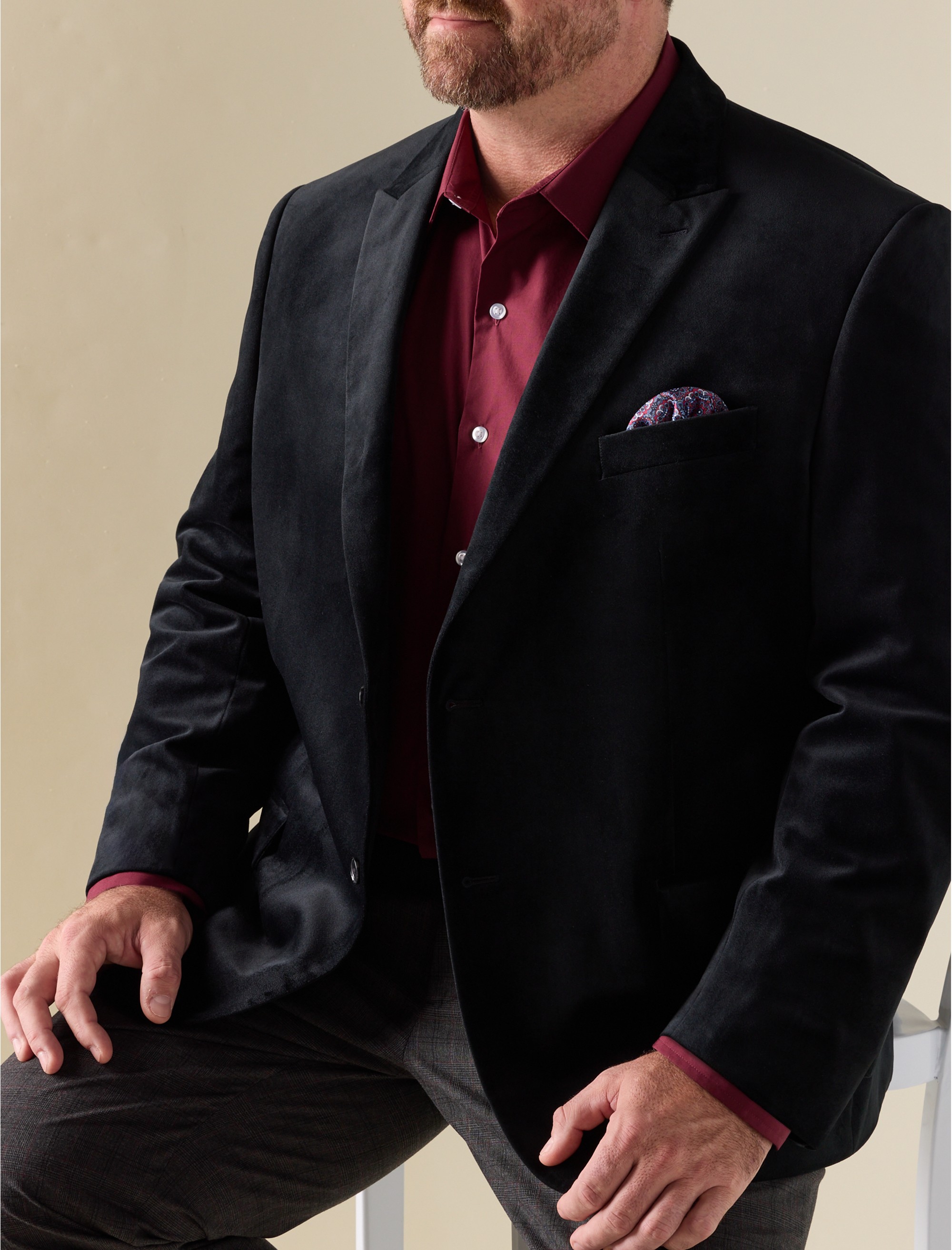 Jacket Relaxer Velvet Sport Coat - thumbnail 4