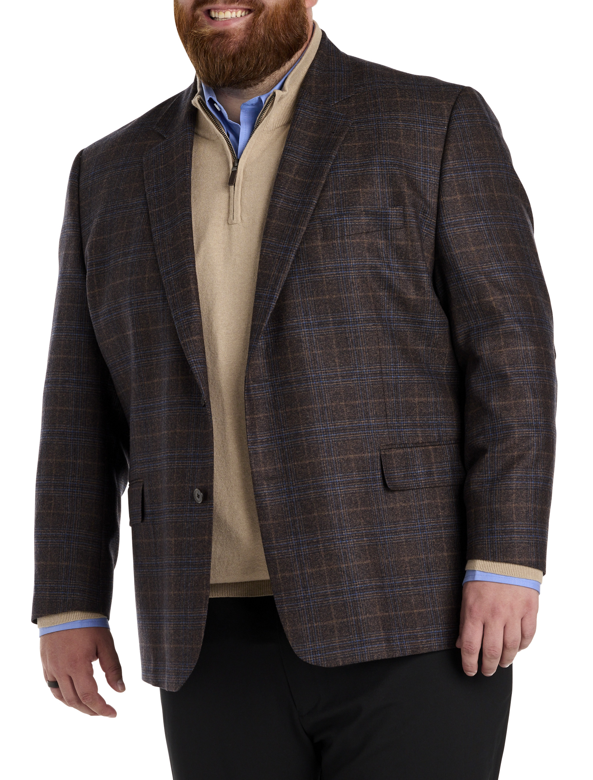 Big + Tall | Oak Hill Premium Plaid Sport Coat | DXL