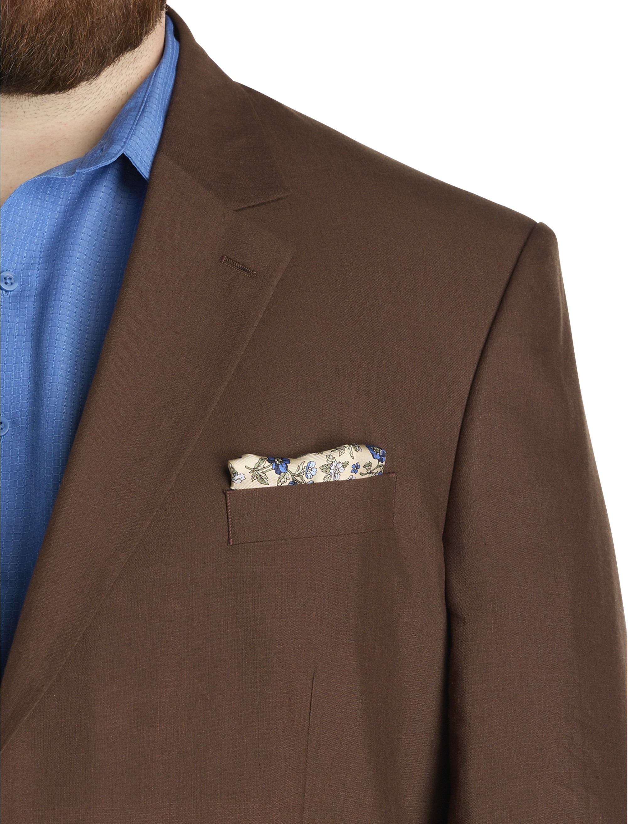 Linen Blend Suit Jacket - thumbnail 3