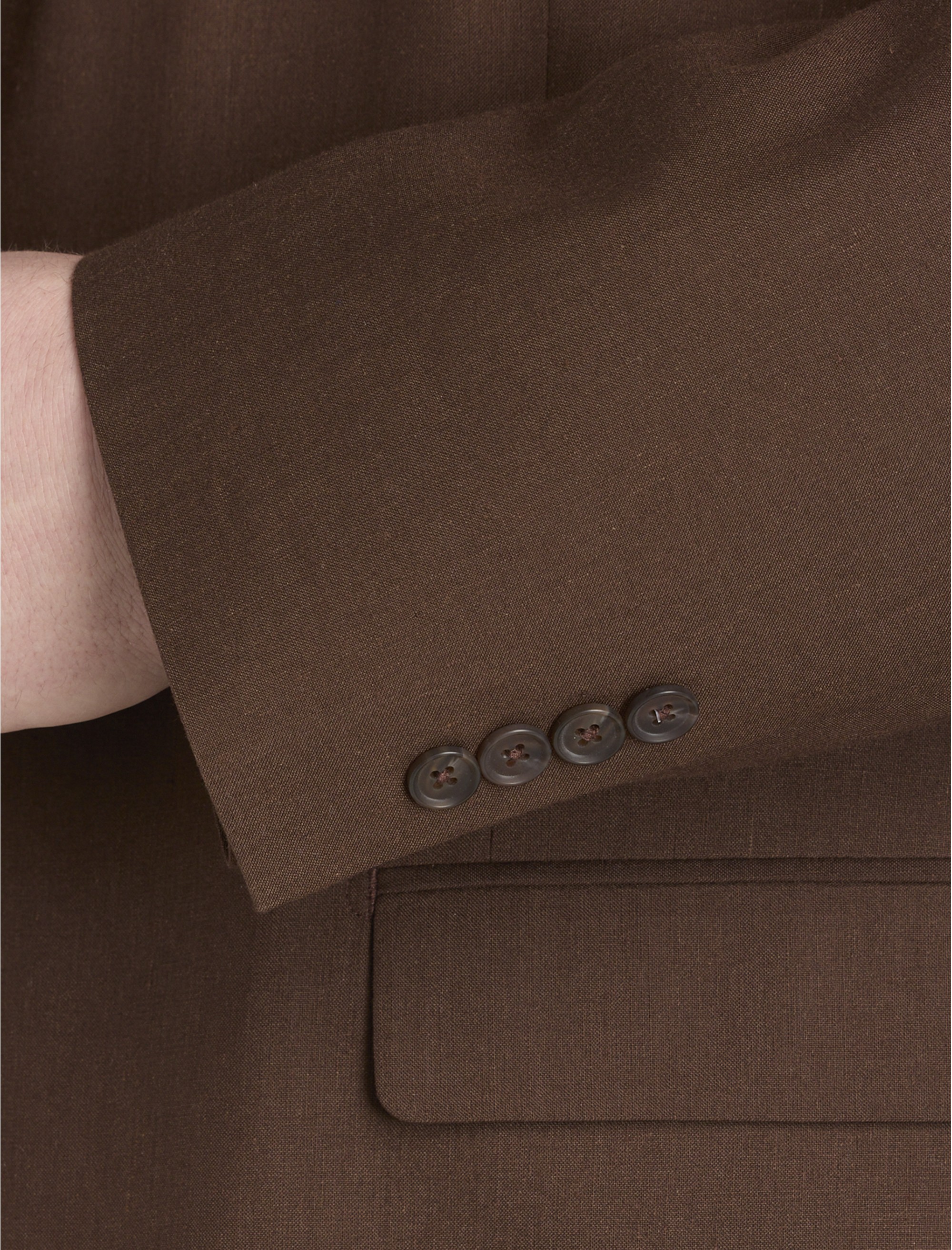 Linen Blend Suit Jacket - thumbnail 4