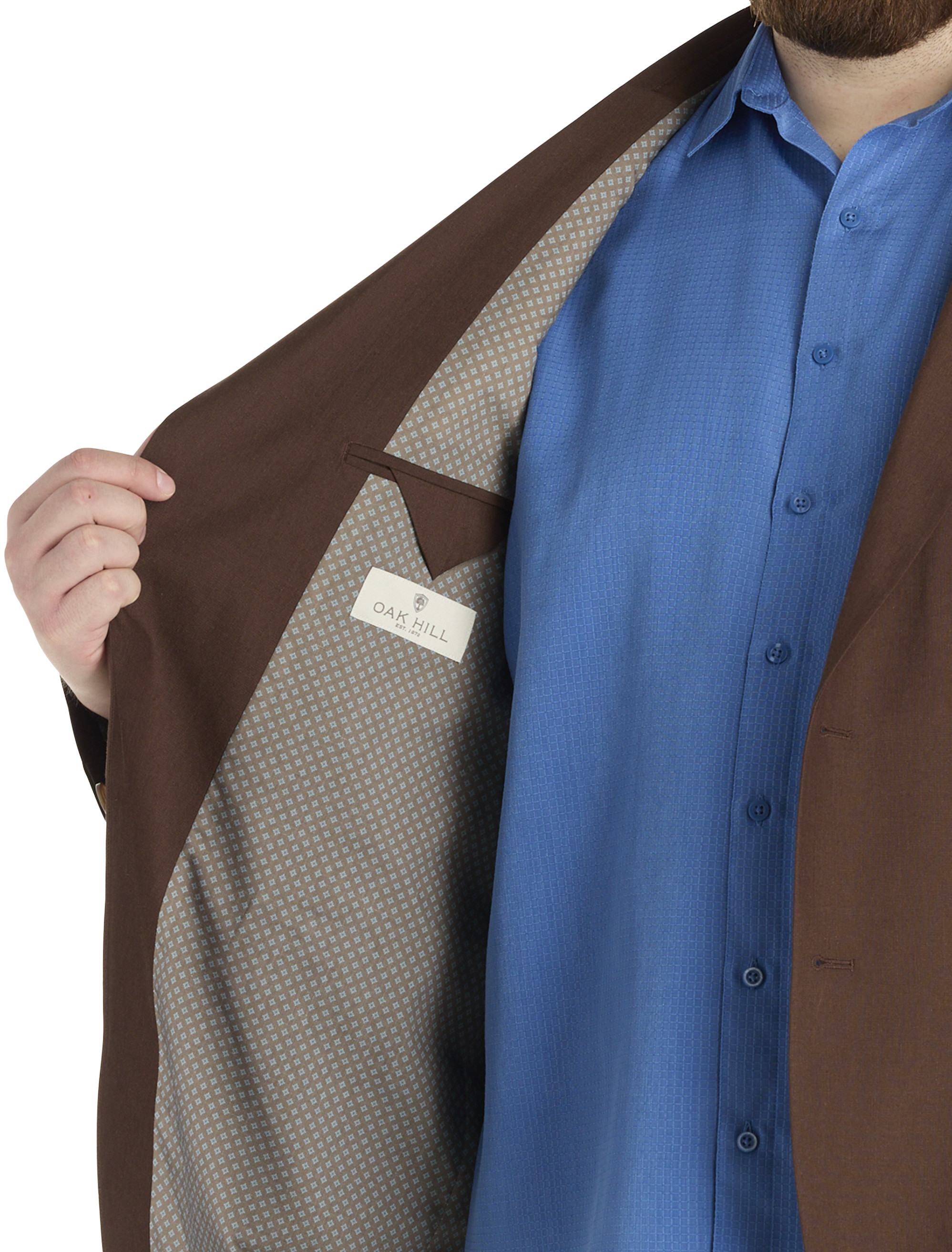 Big + Tall | Oak Hill Linen Blend Suit Jacket | DXL