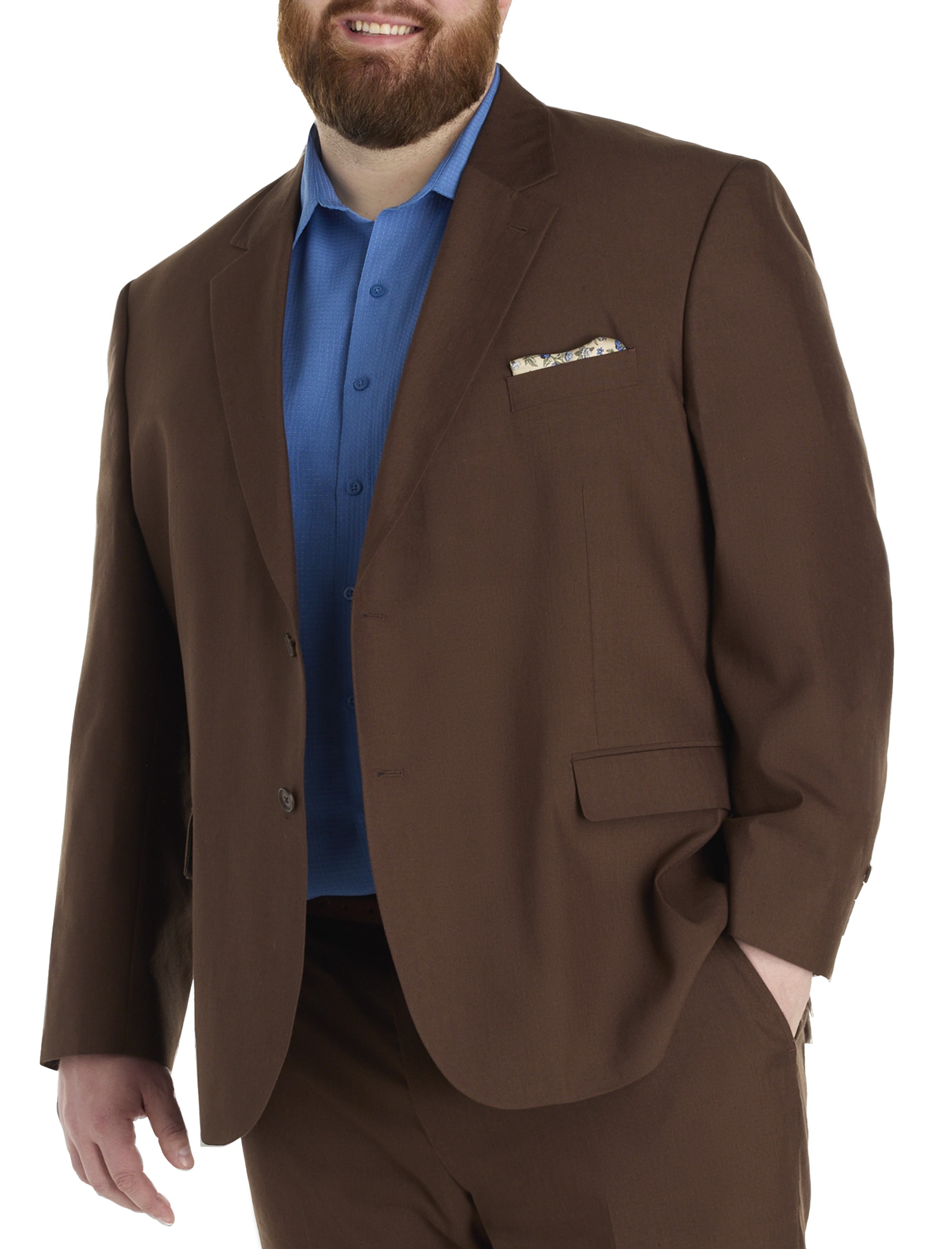 Linen Blend Suit Jacket