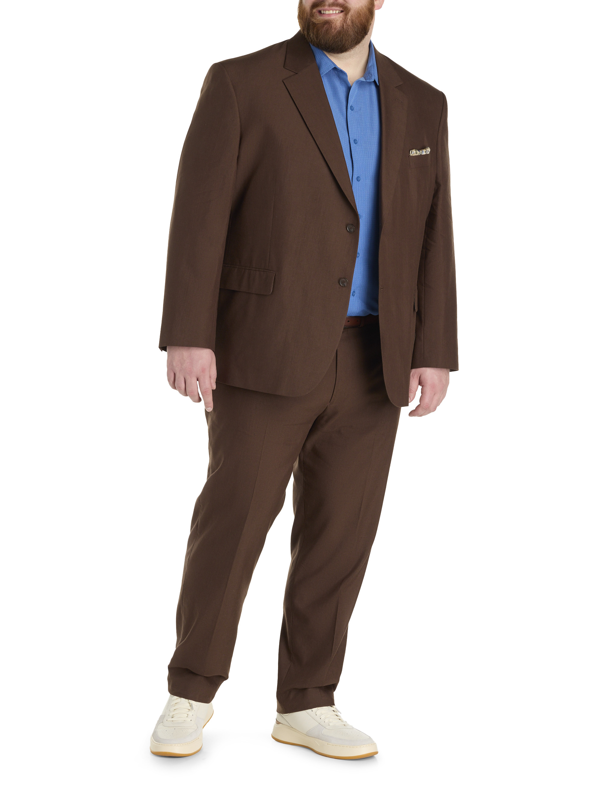 Linen Blend Suit Pants