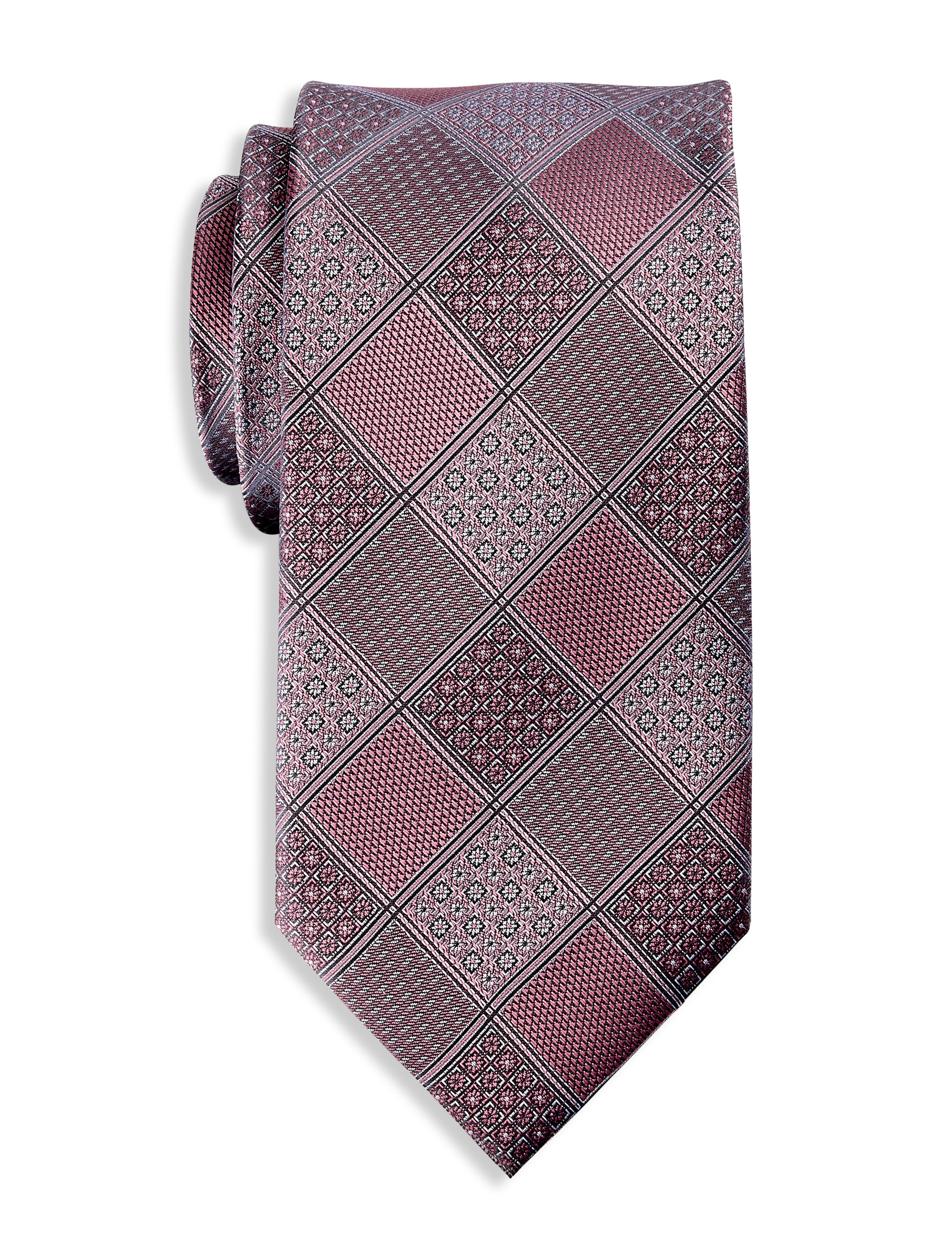 Tonal Textured Grid Tie