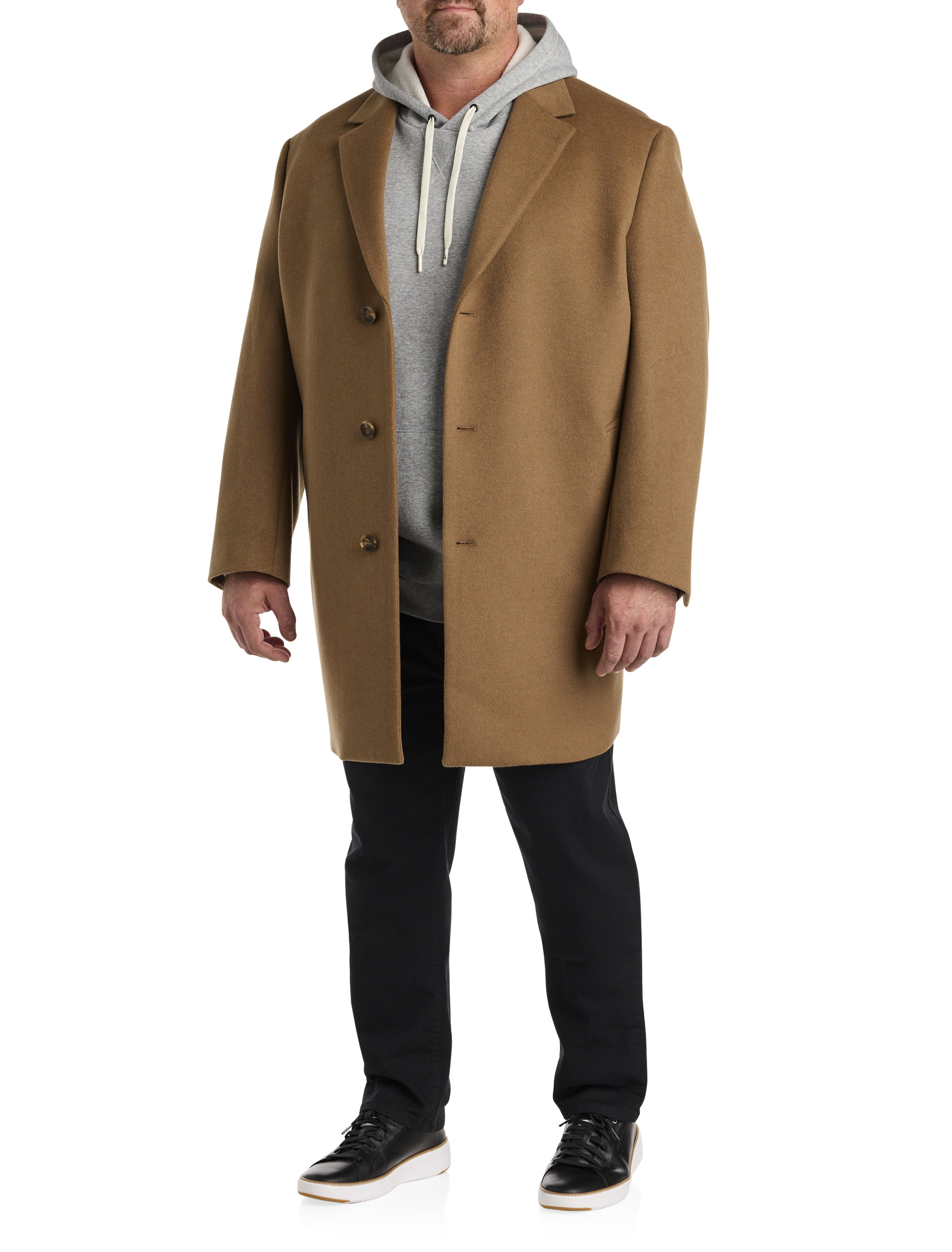 Big + Tall | Oak Hill Premium Wool-Blend Overcoat | DXL