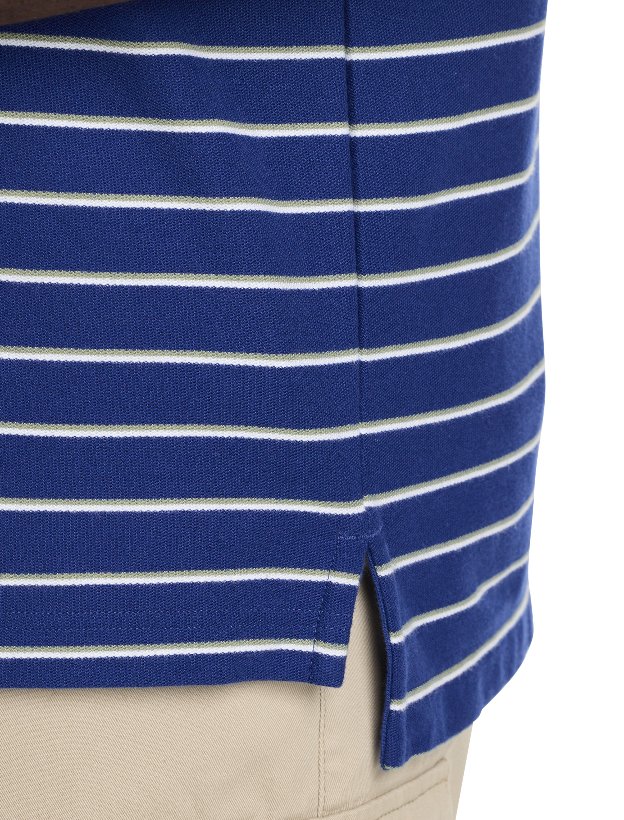 HB SS SM TRI COLOR STRI BL MLT