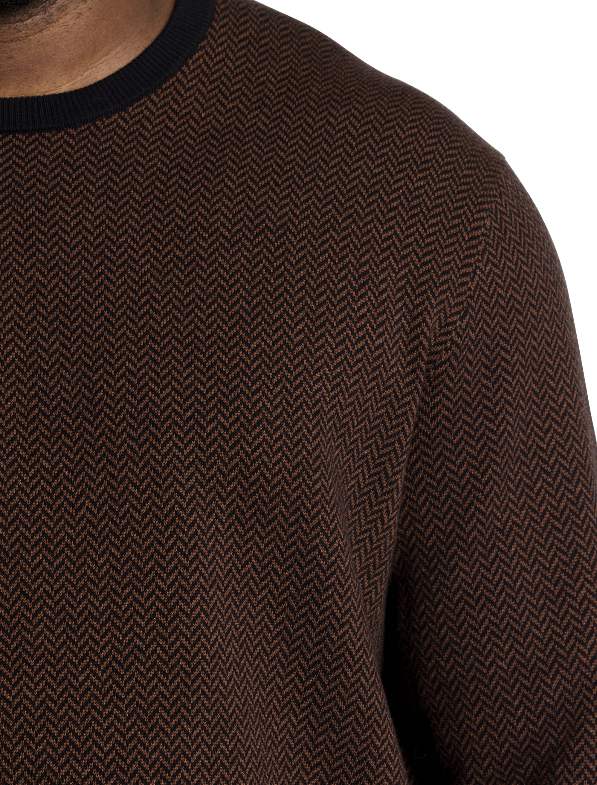 Big + Tall | Oak Hill Herringbone Crewneck Sweater | DXL