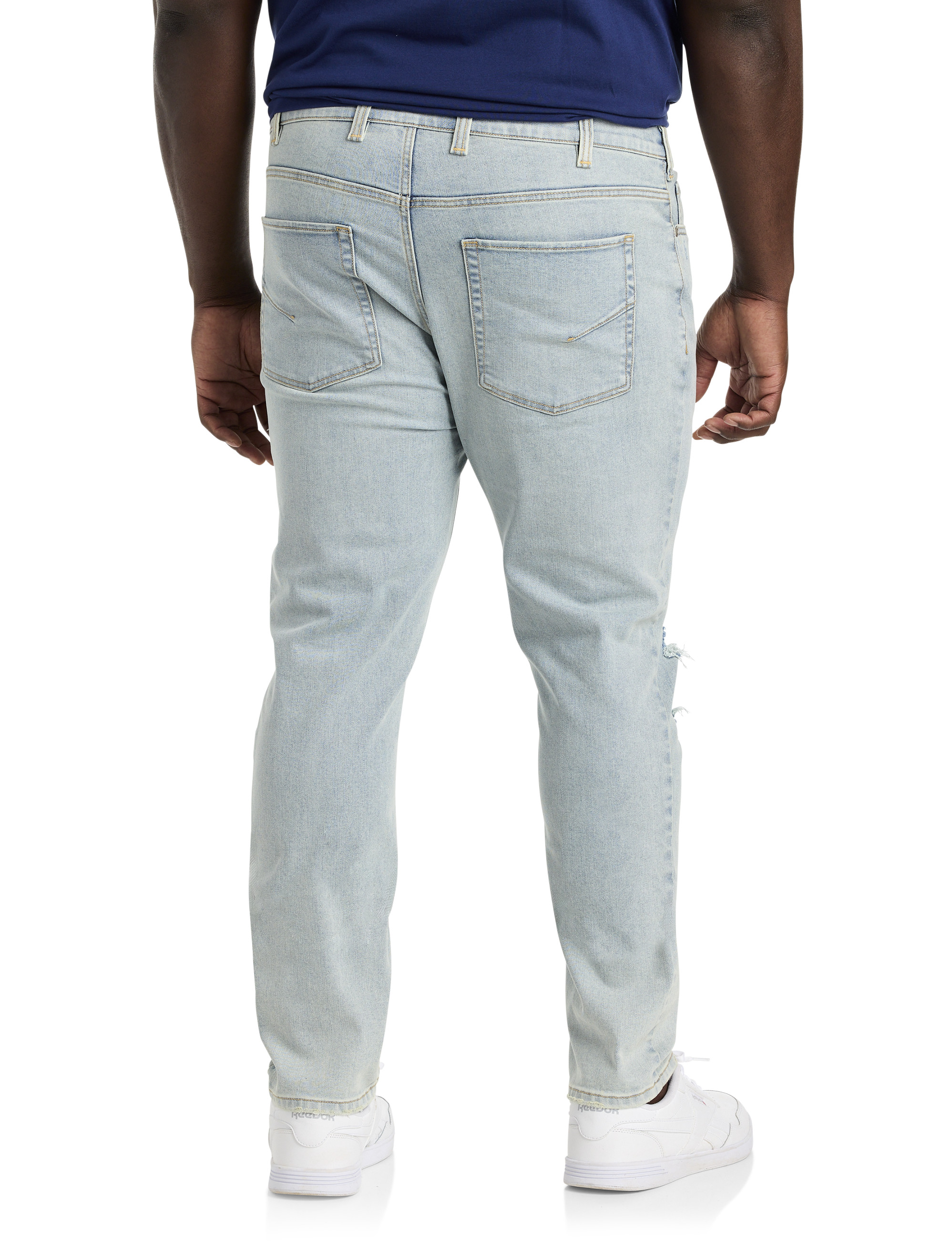 Tapered-Fit Ultra Light Destructed Jeans