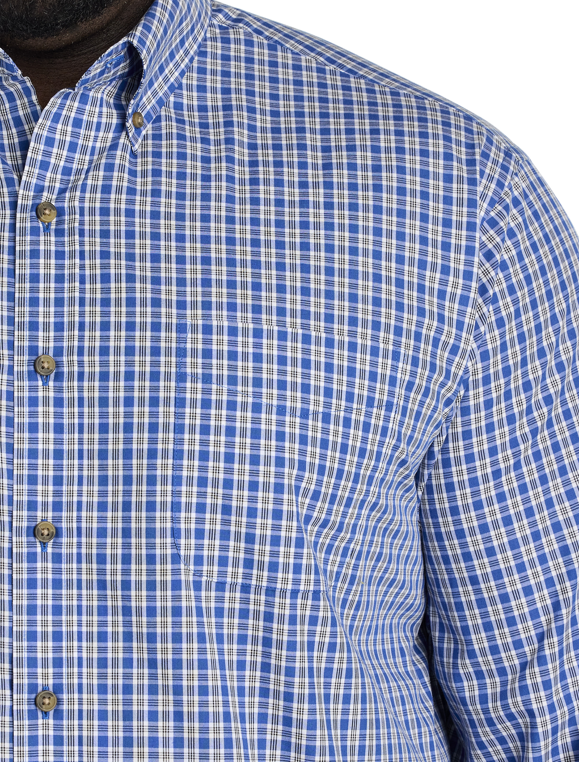 Easy-Care Small Plaid Sport Shirt