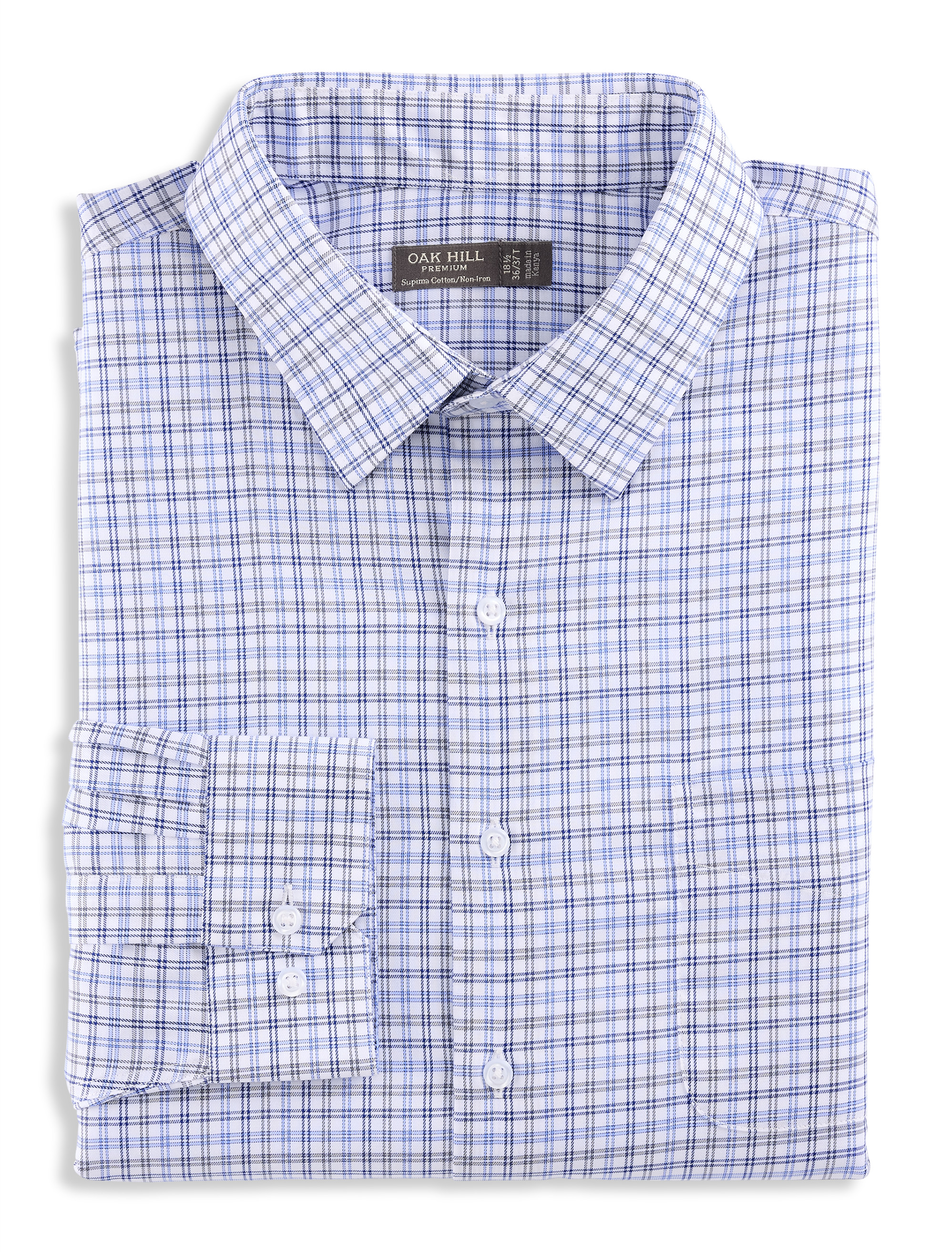 Grid Patterned Dress Shirt