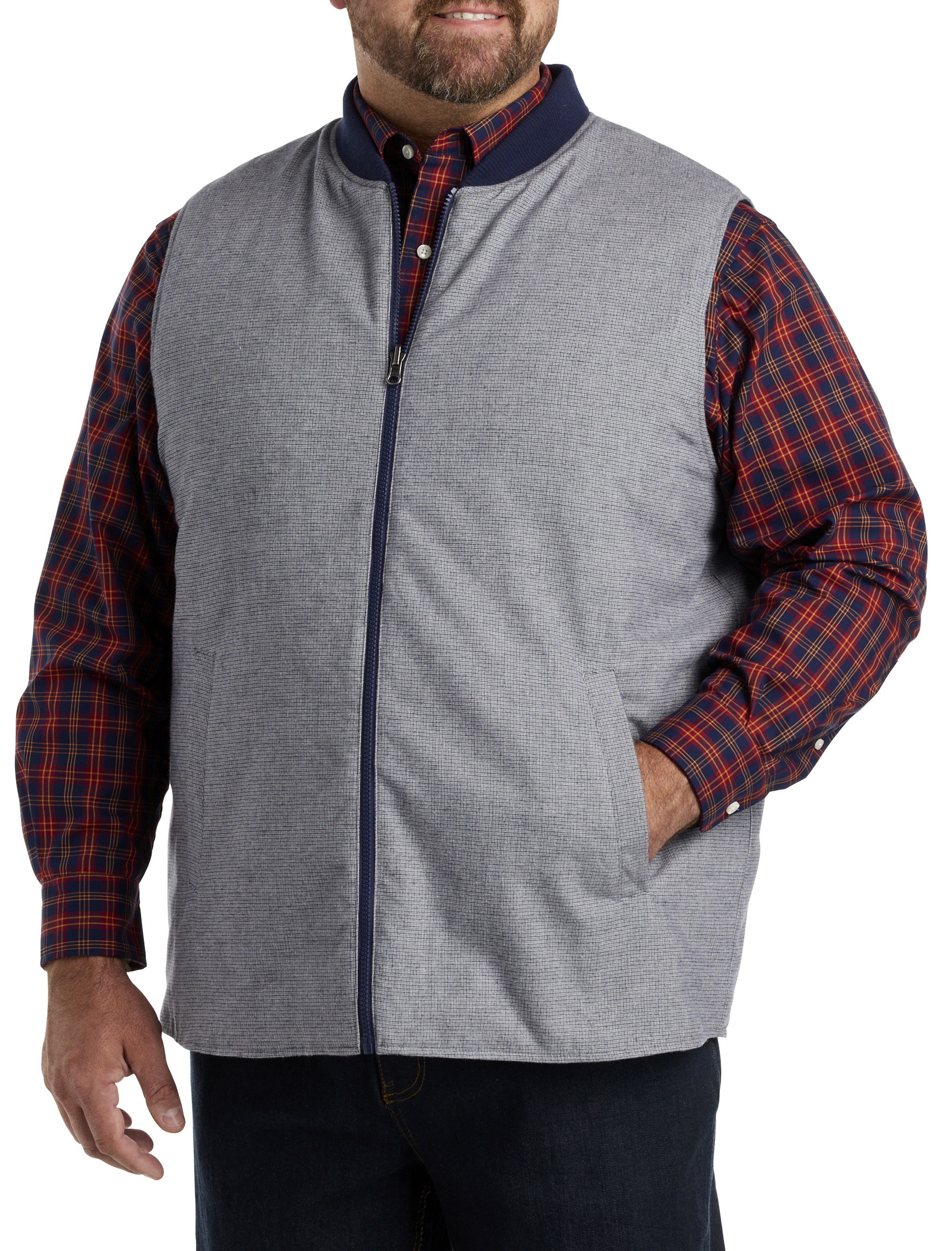 OH QUILT REVERSIBLE V EVNNG BL