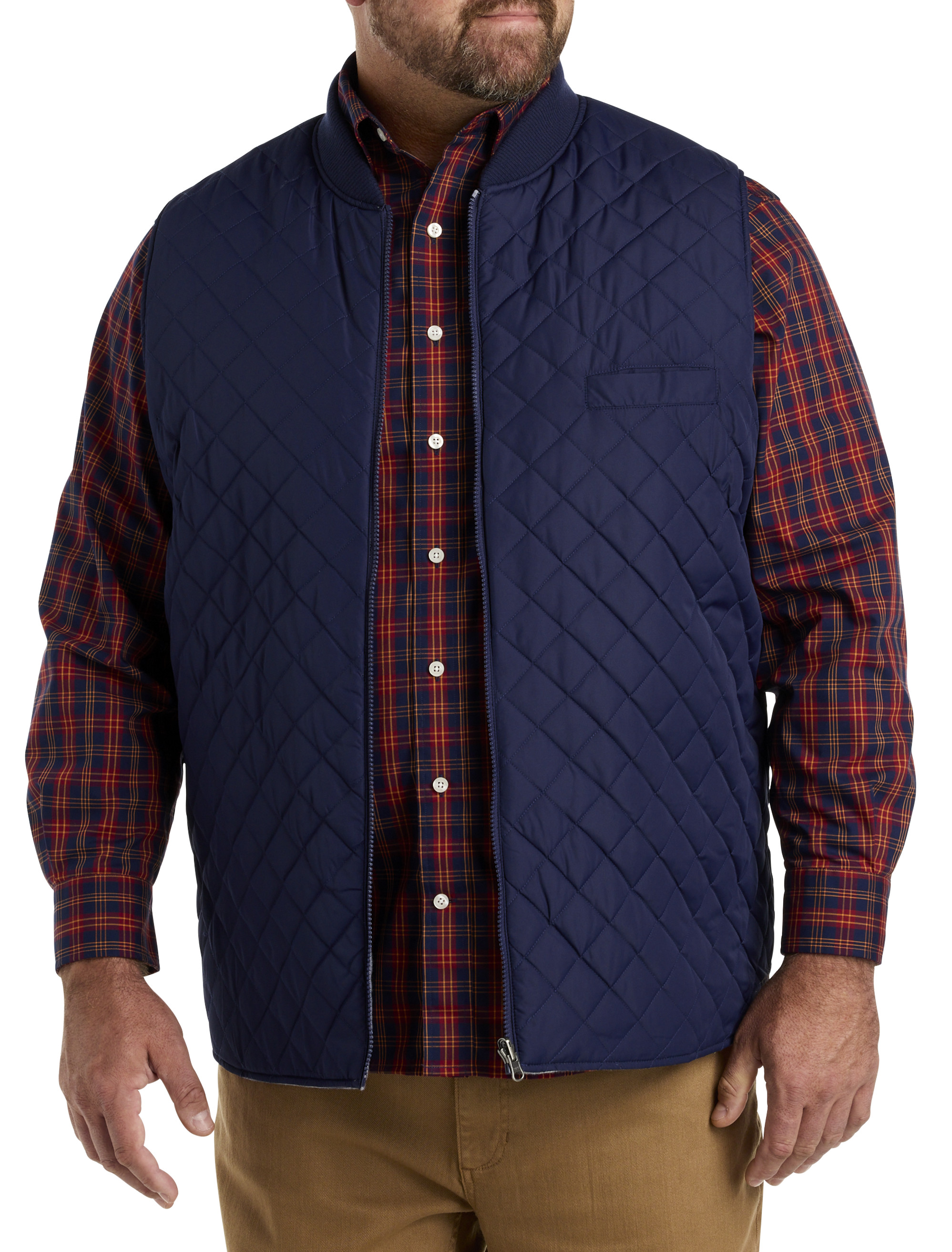 Big and tall quilted vest best sale