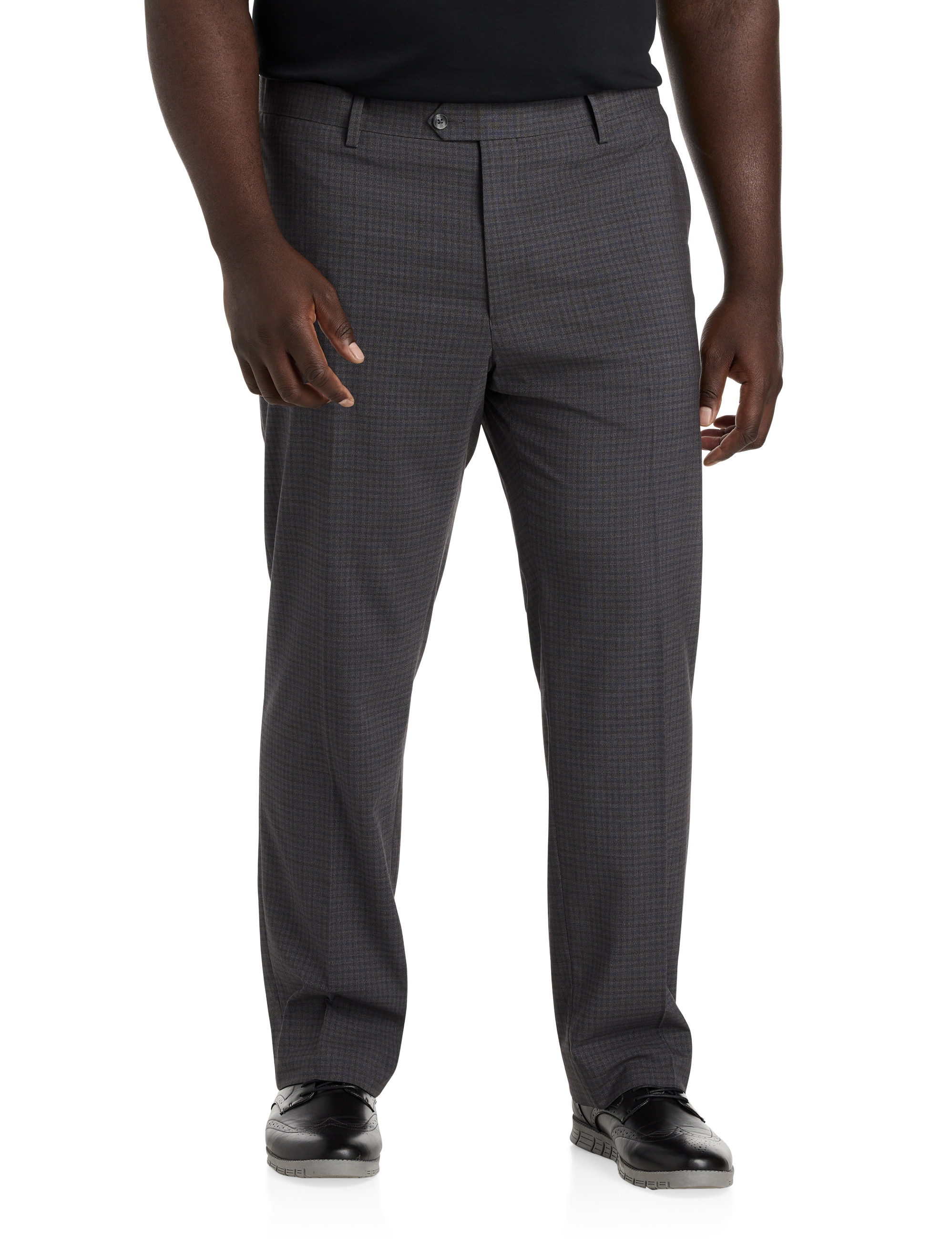 Big + Tall | Oak Hill Waist-Relaxer Mini Plaid Dress Pants | DXL