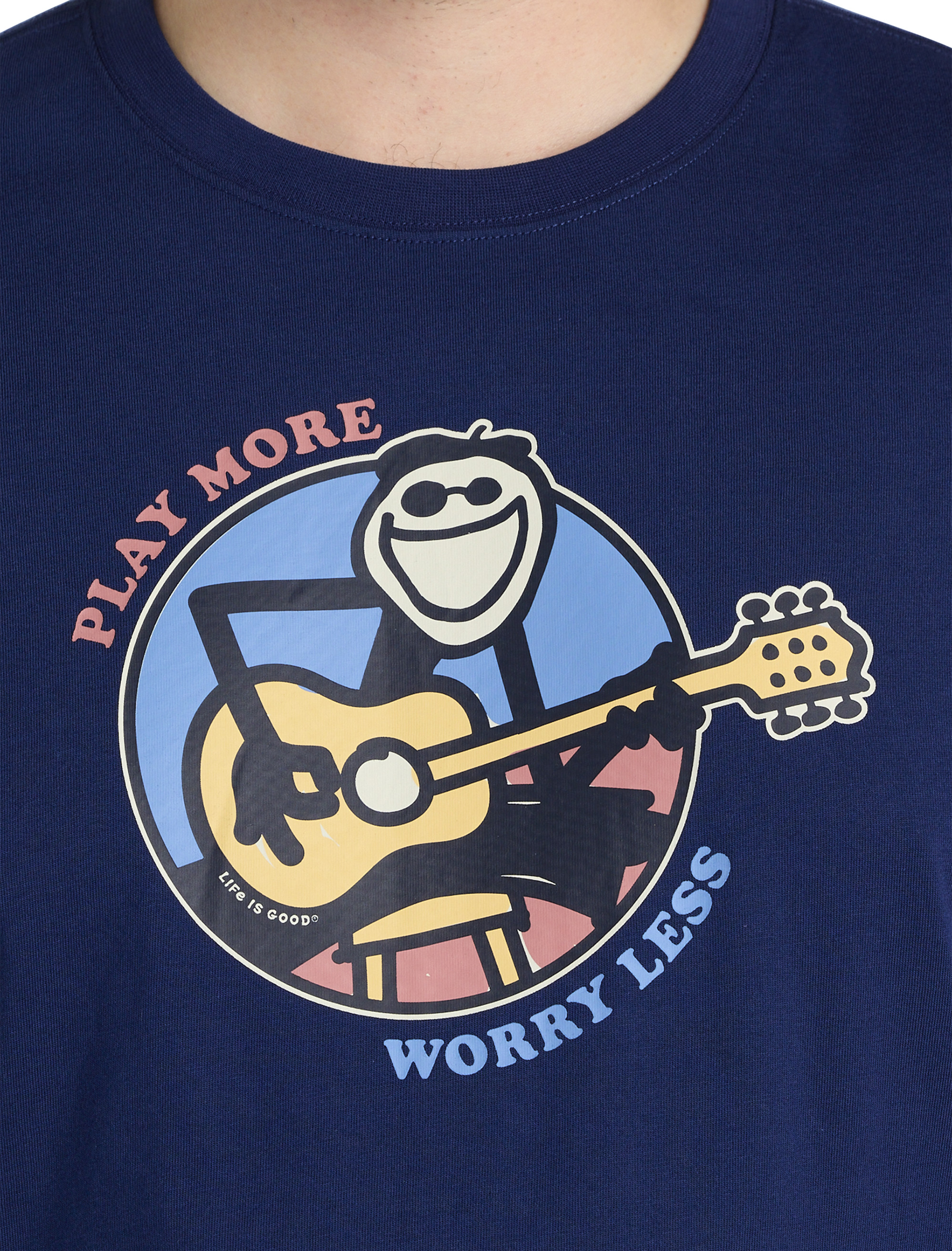 Play More Worry Less Graphic Tee