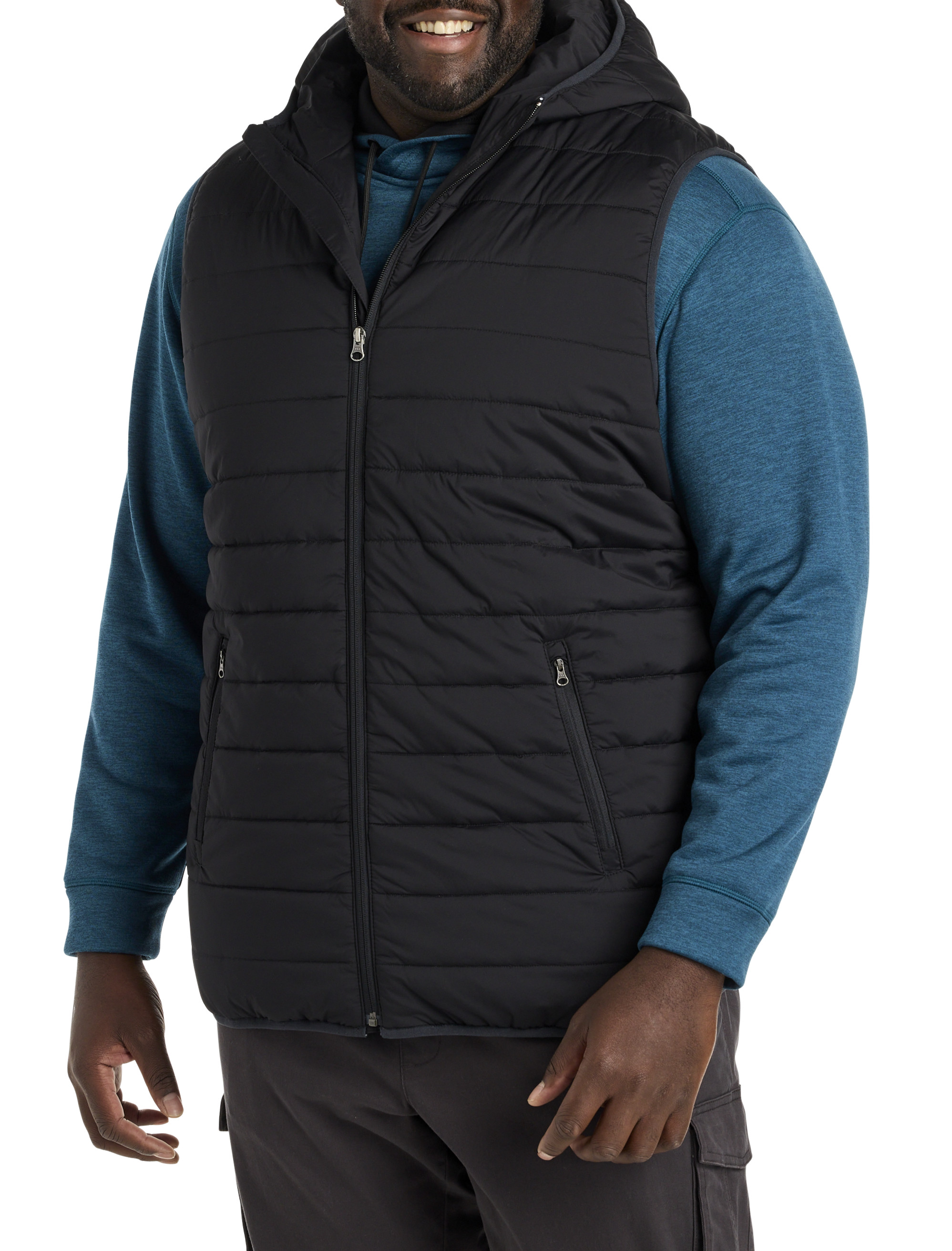Big + Tall | Society of One Hooded Puffer Vest | DXL