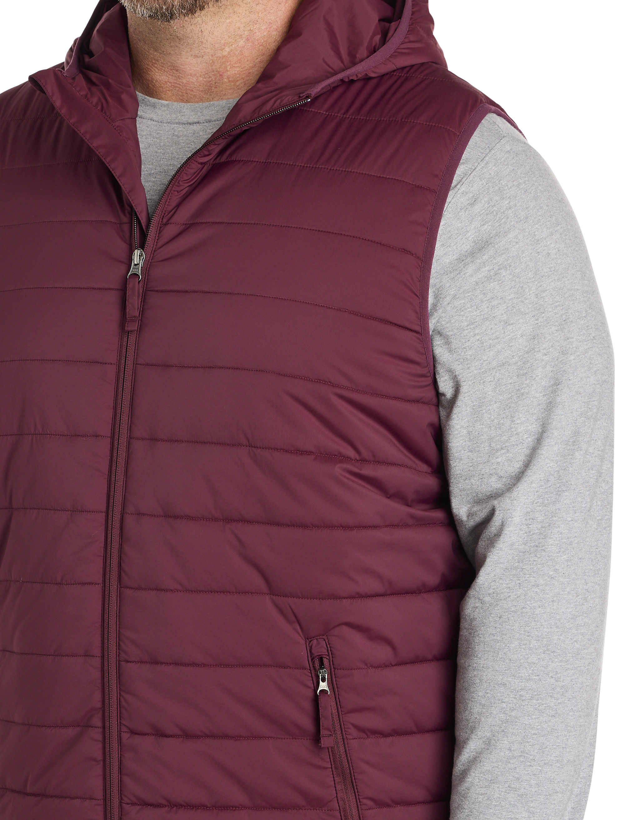 Big + Tall | Society of One Hooded Puffer Vest | DXL