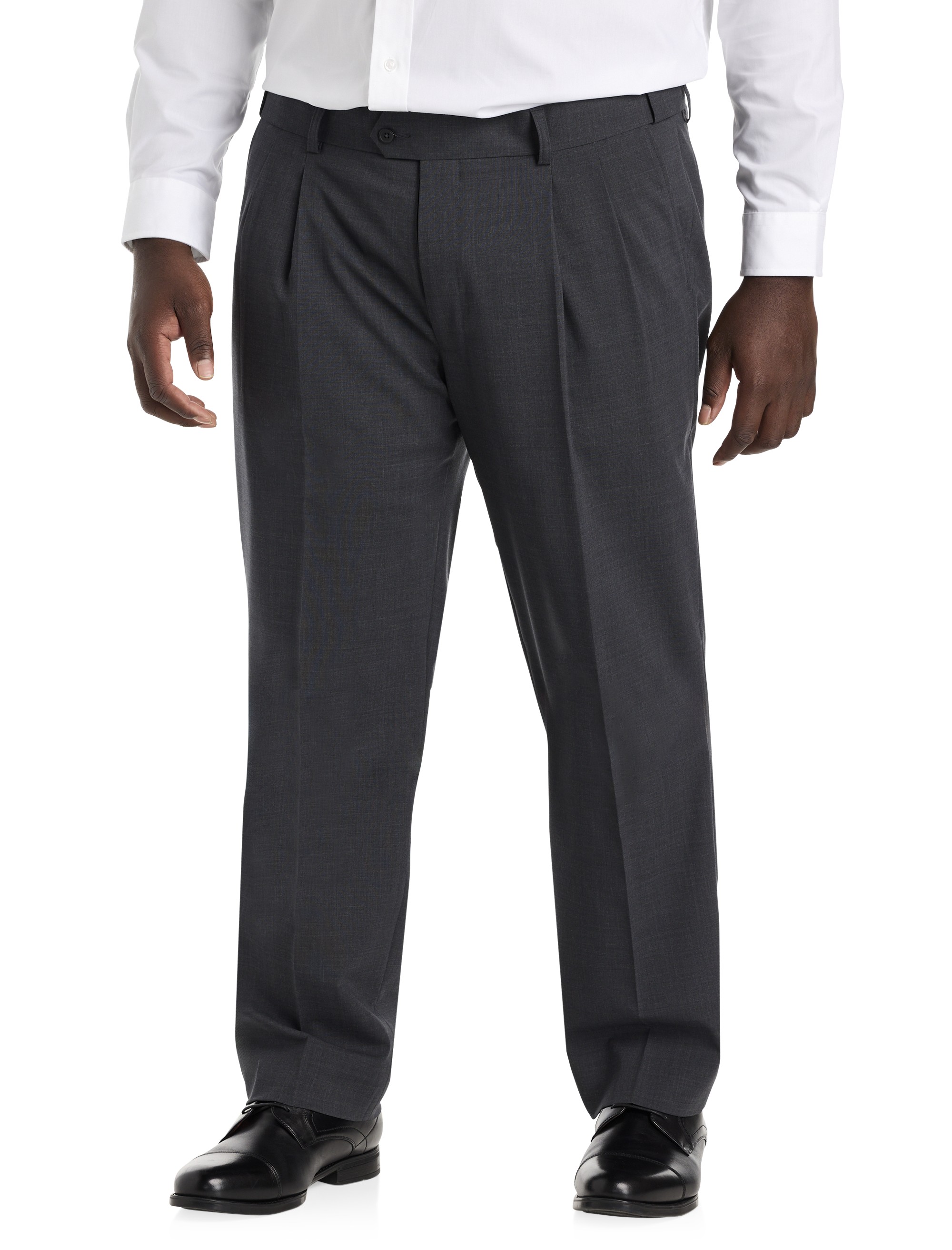Perfect Fit Waist-Relaxer Pleated Suit Pants