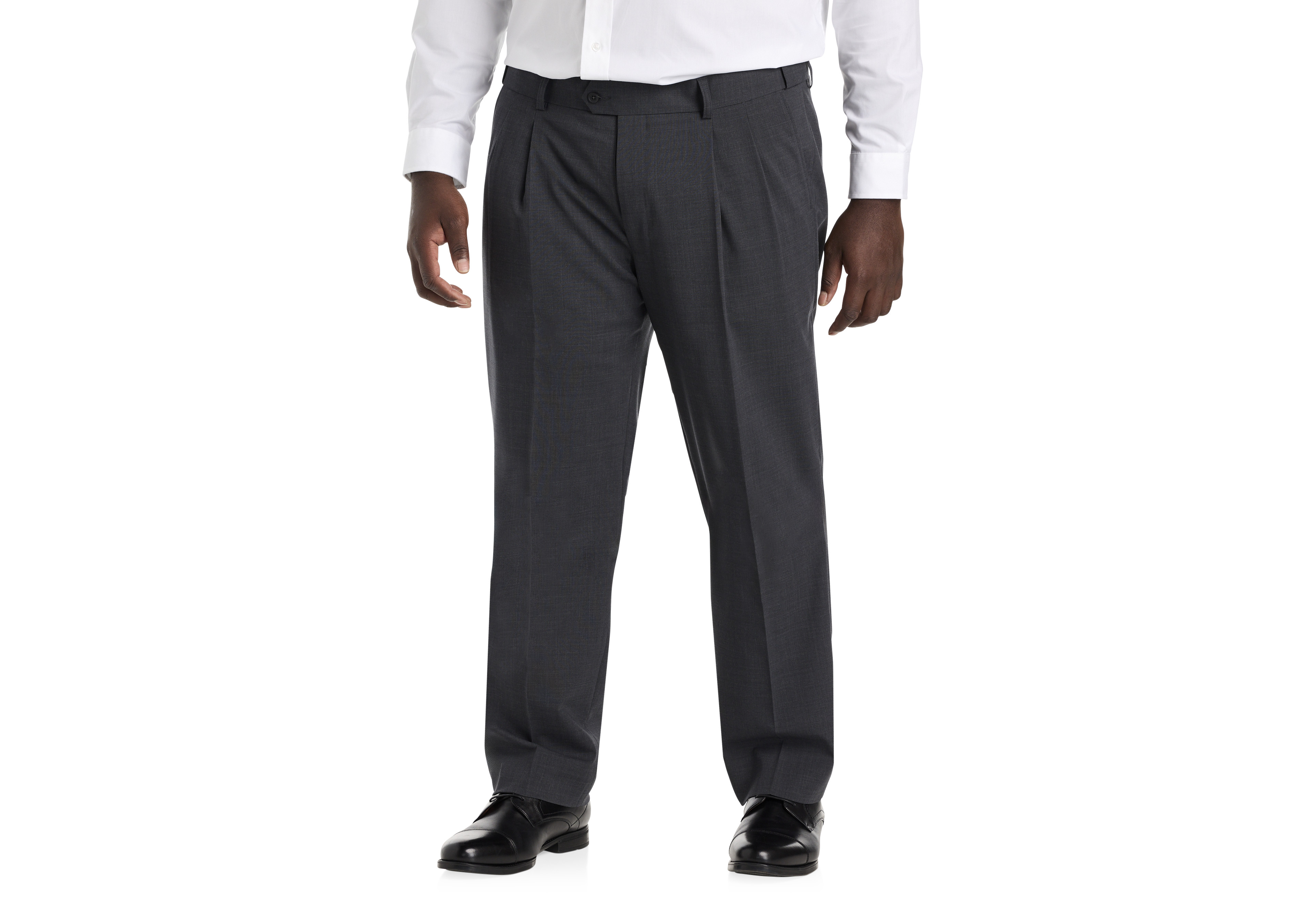Perfect Fit Waist-Relaxer Pleated Suit Pants