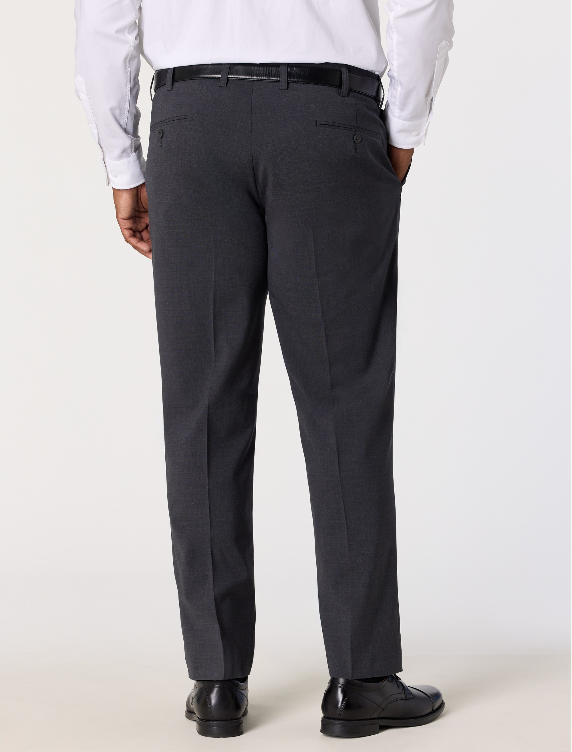 Perfect Fit Waist-Relaxer Flat-Front Suit Pants - thumbnail 2