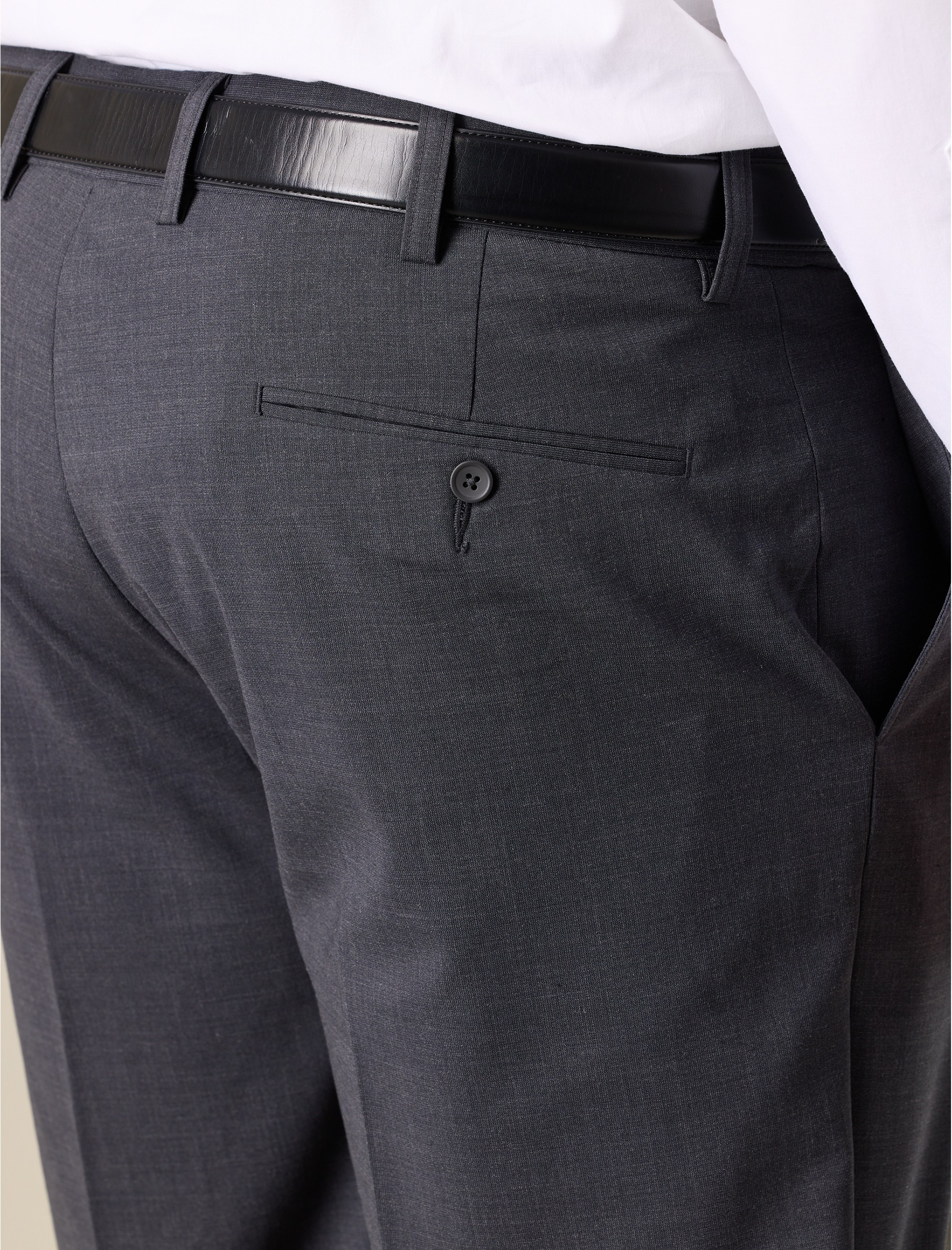 Perfect Fit Waist-Relaxer Flat-Front Suit Pants - thumbnail 4