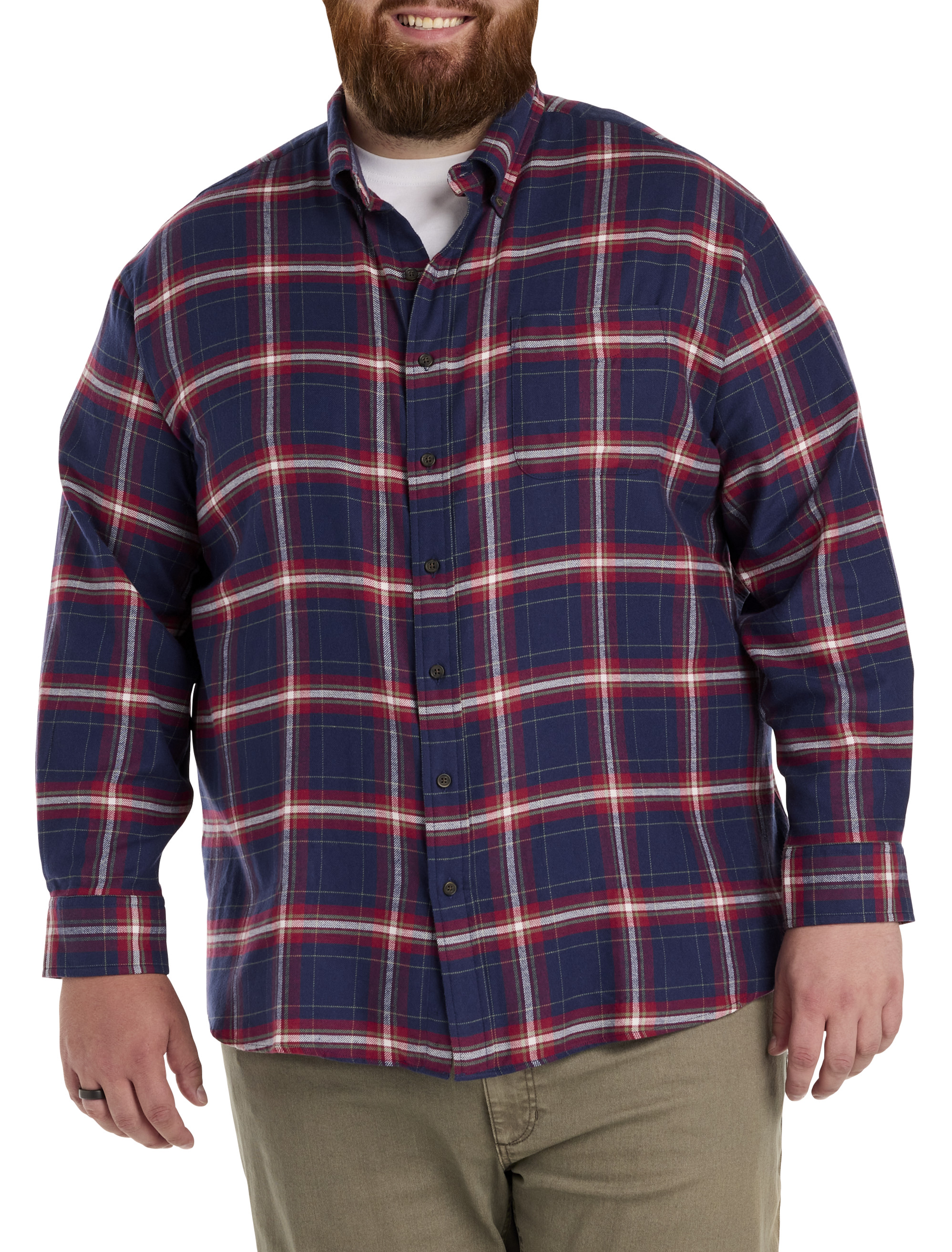 Plaid Flannel Sport Shirt