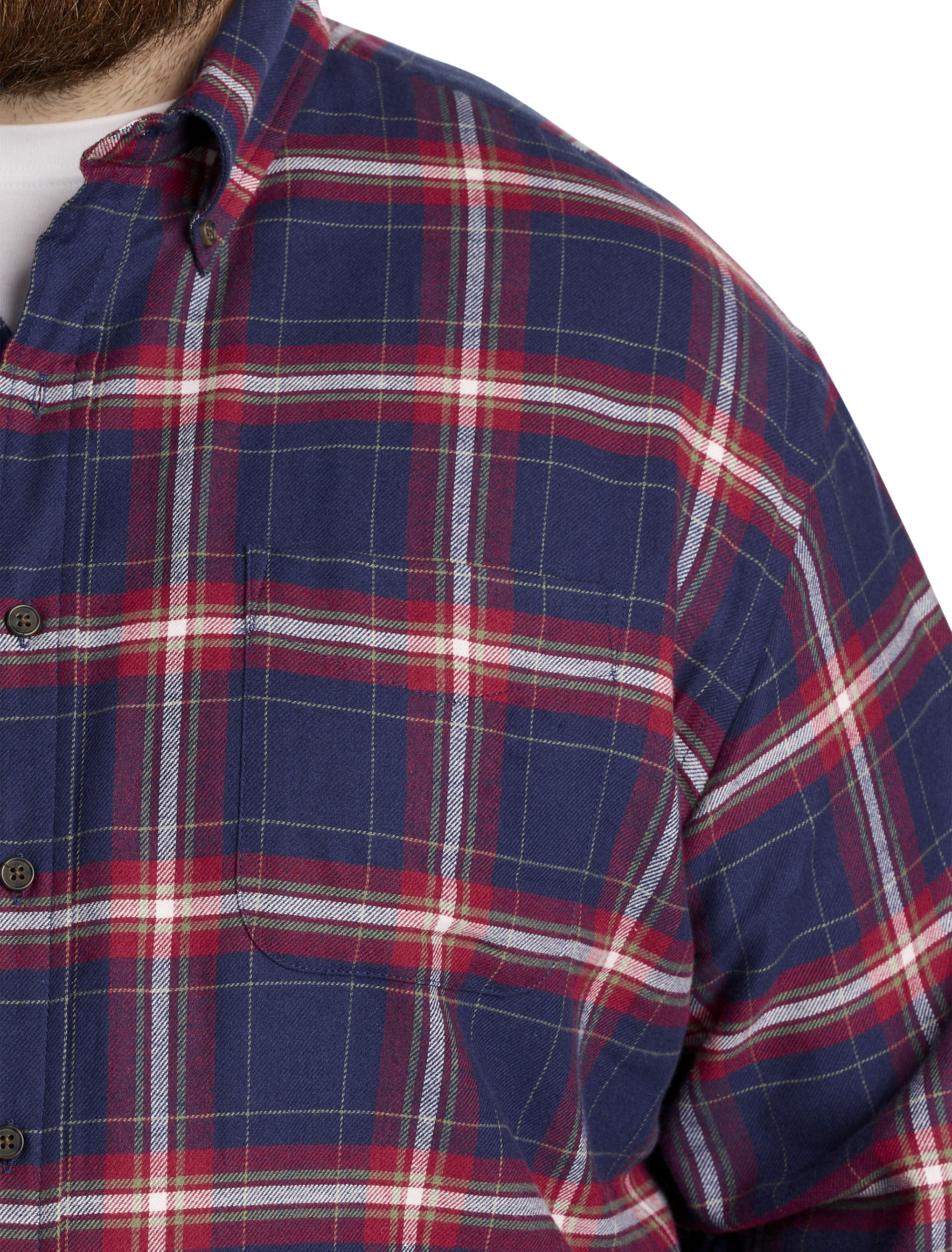 Plaid Flannel Sport Shirt