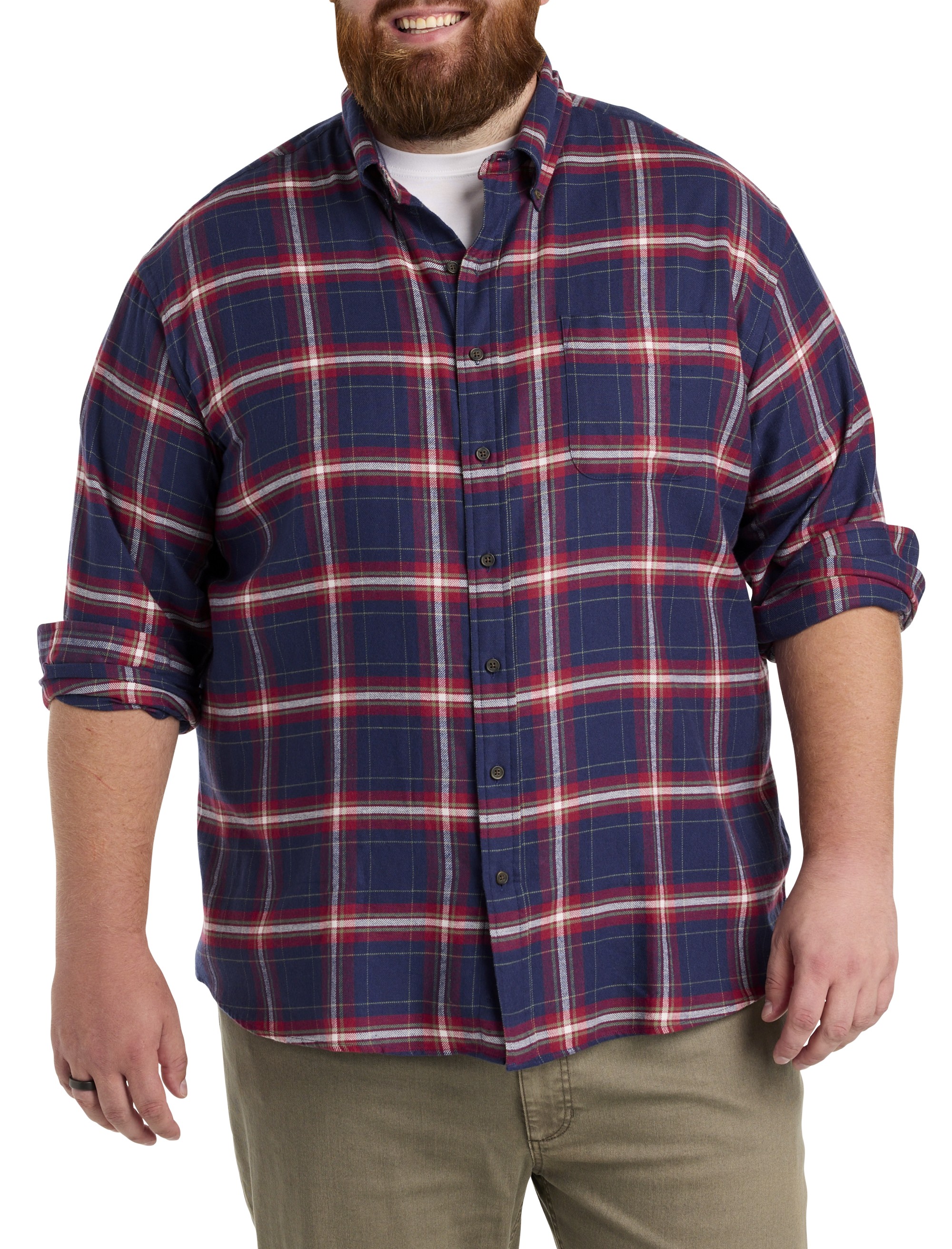 Plaid Flannel Sport Shirt