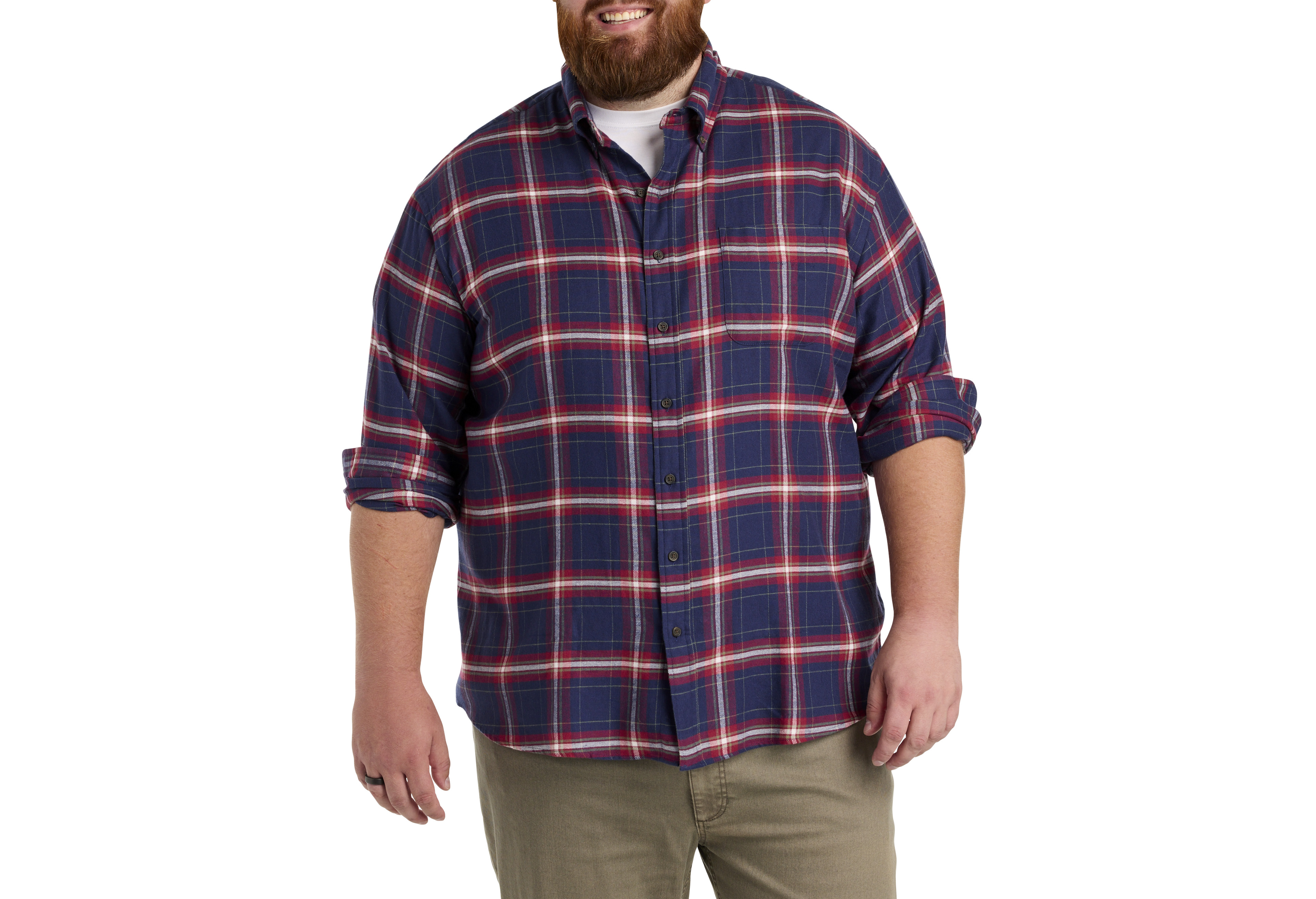 Plaid Flannel Sport Shirt