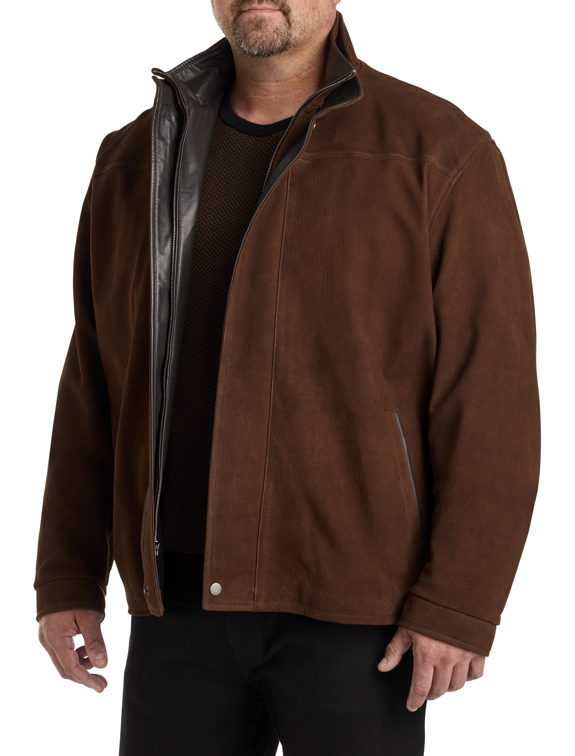 Mens 2xlt leather jacket hotsell