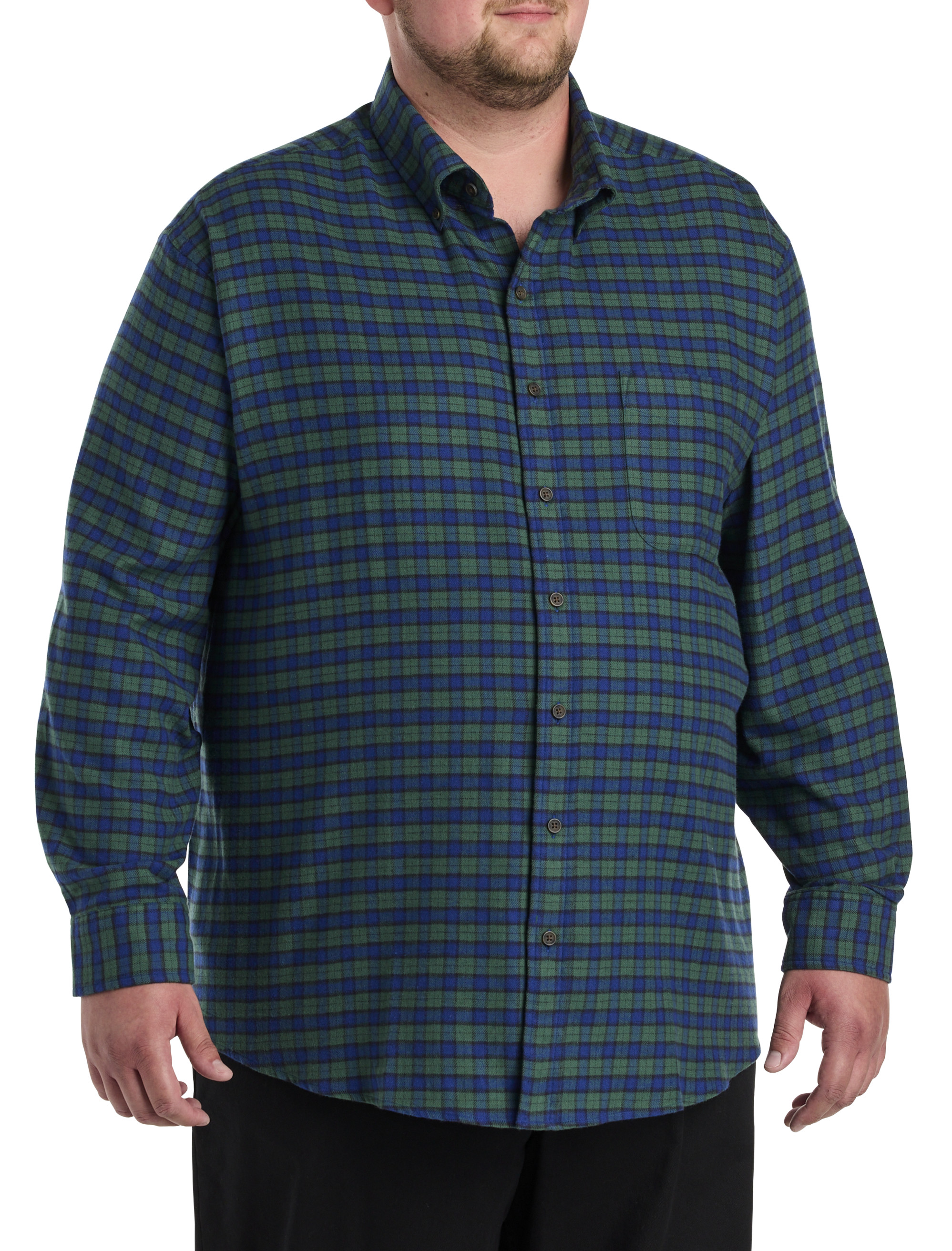Plaid Flannel Sport Shirt