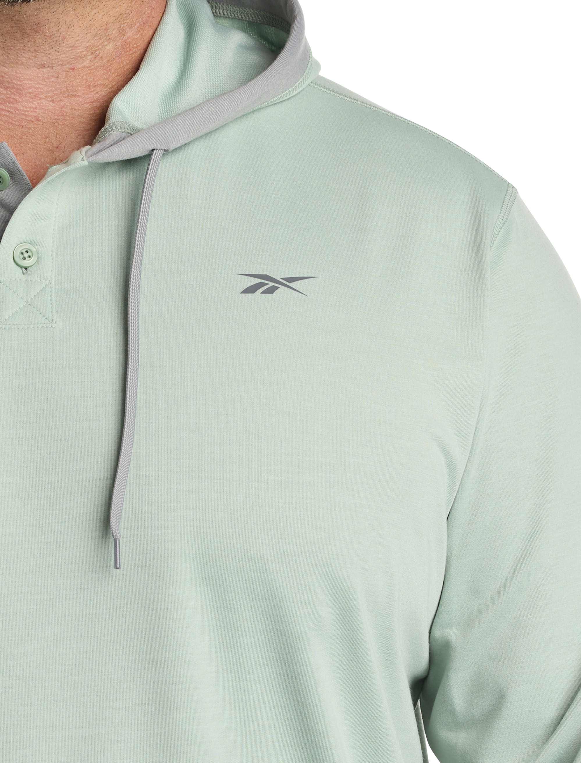 French Terry Performance Henley Hoodie