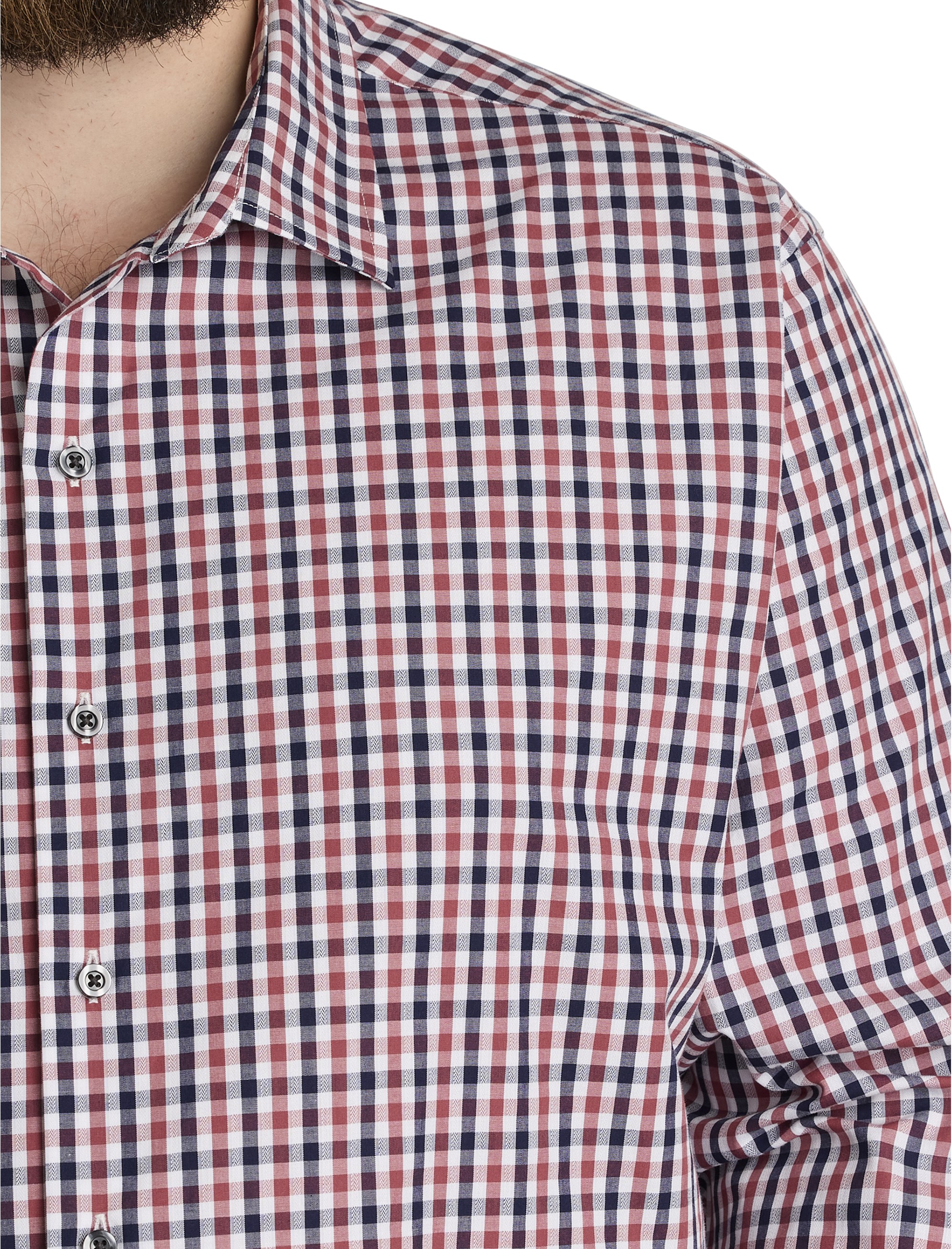 Dobby Plaid Sport Shirt - thumbnail 3