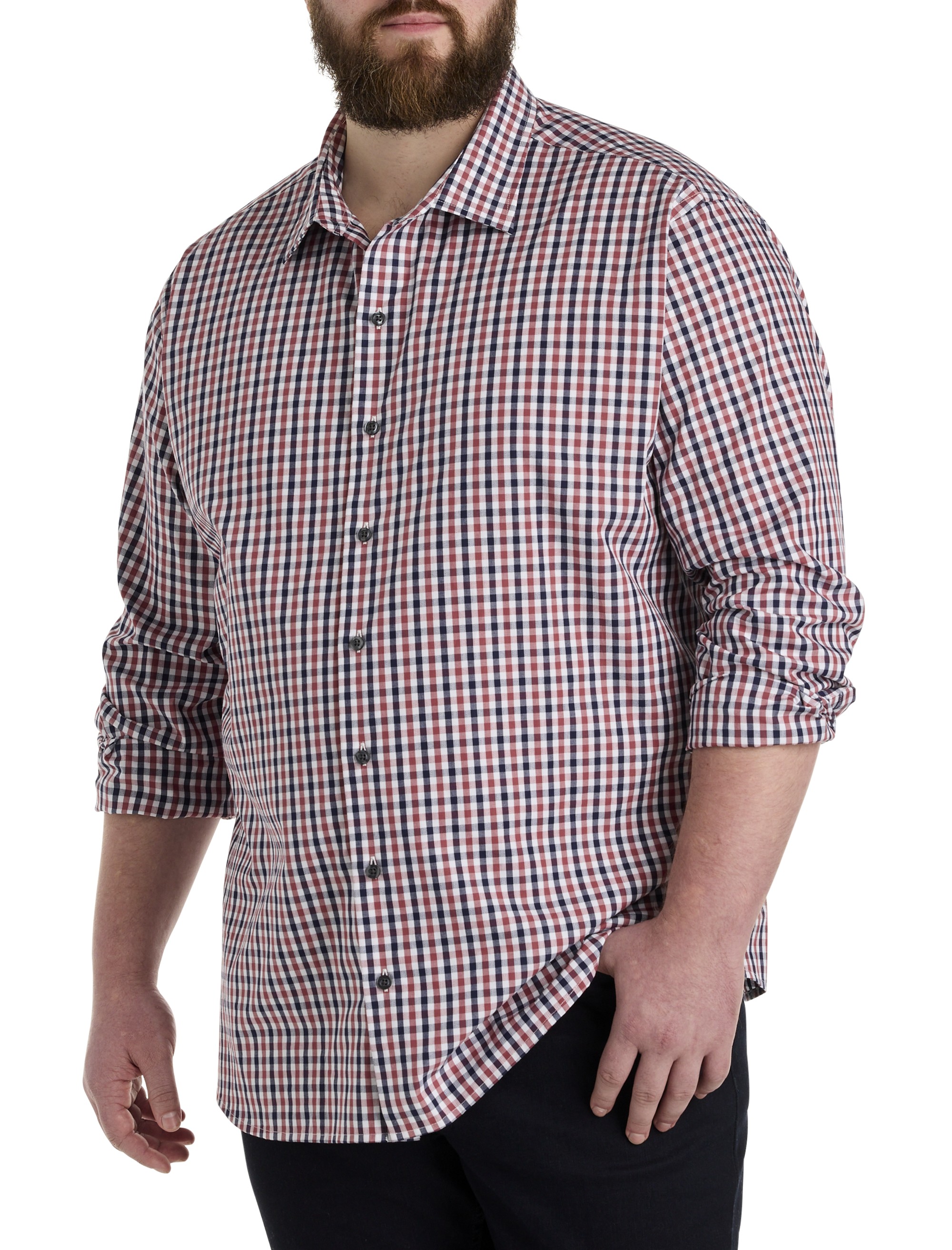 Dobby Plaid Sport Shirt