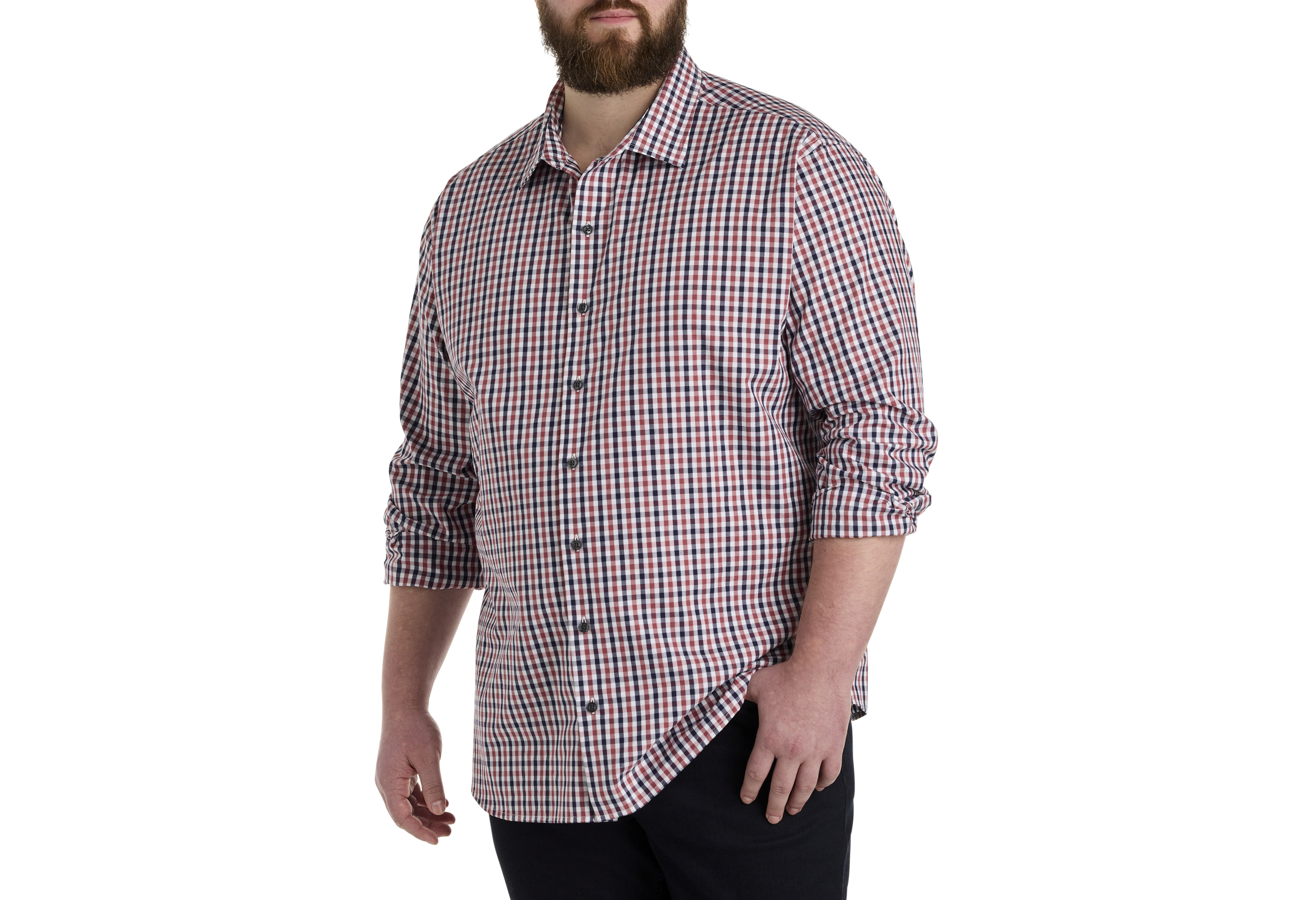 Dobby Plaid Sport Shirt