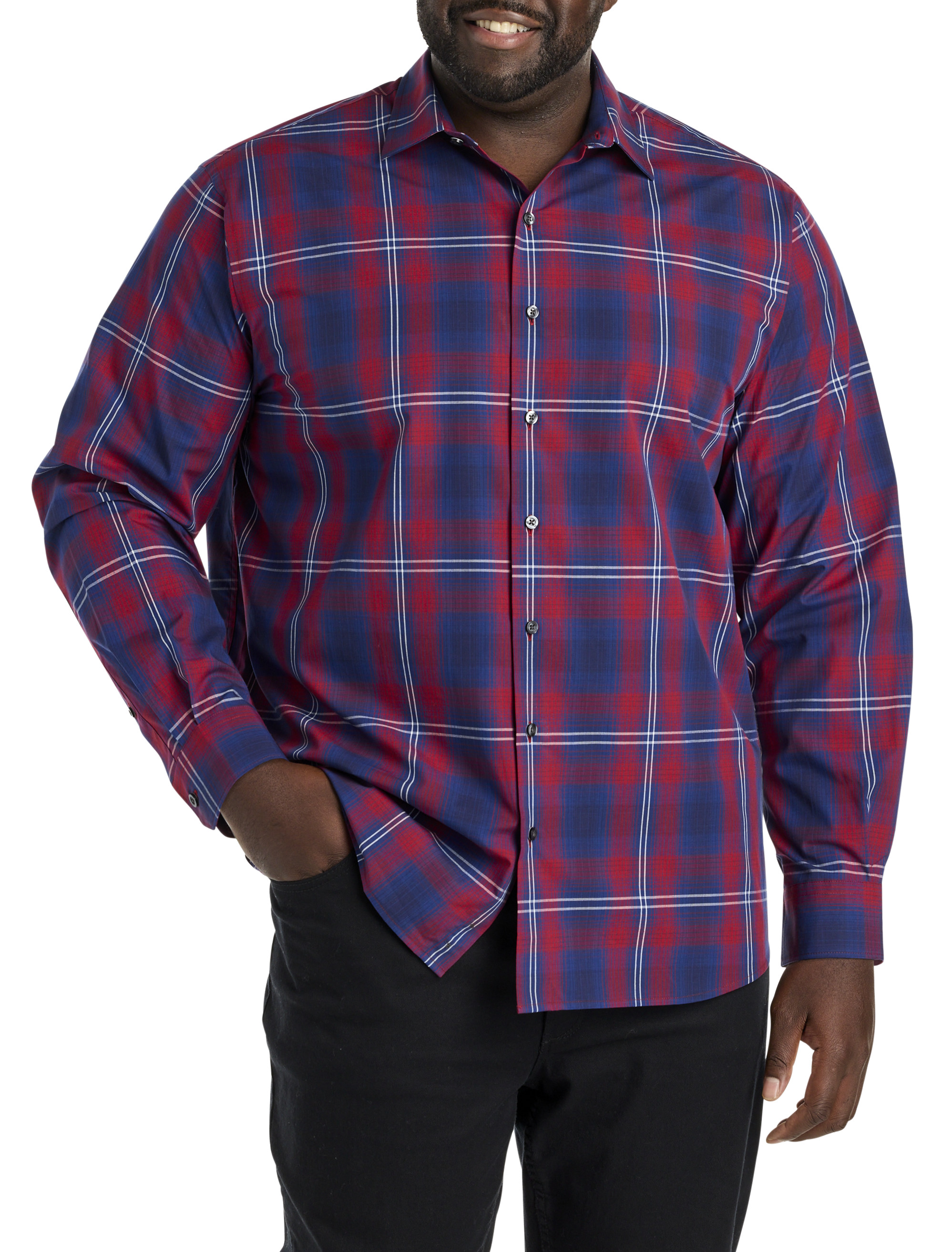 Large Plaid Sport Shirt