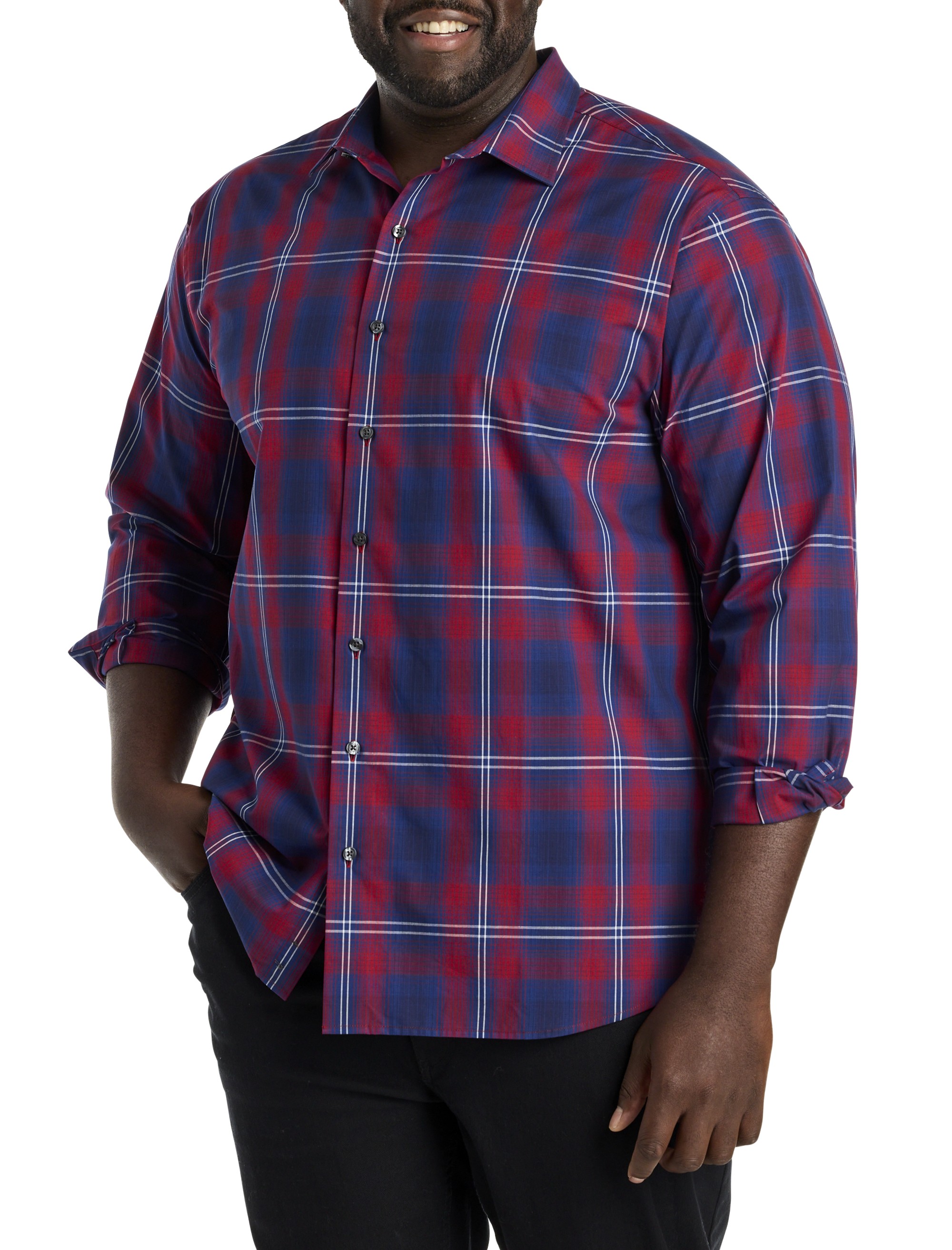 Large Plaid Sport Shirt
