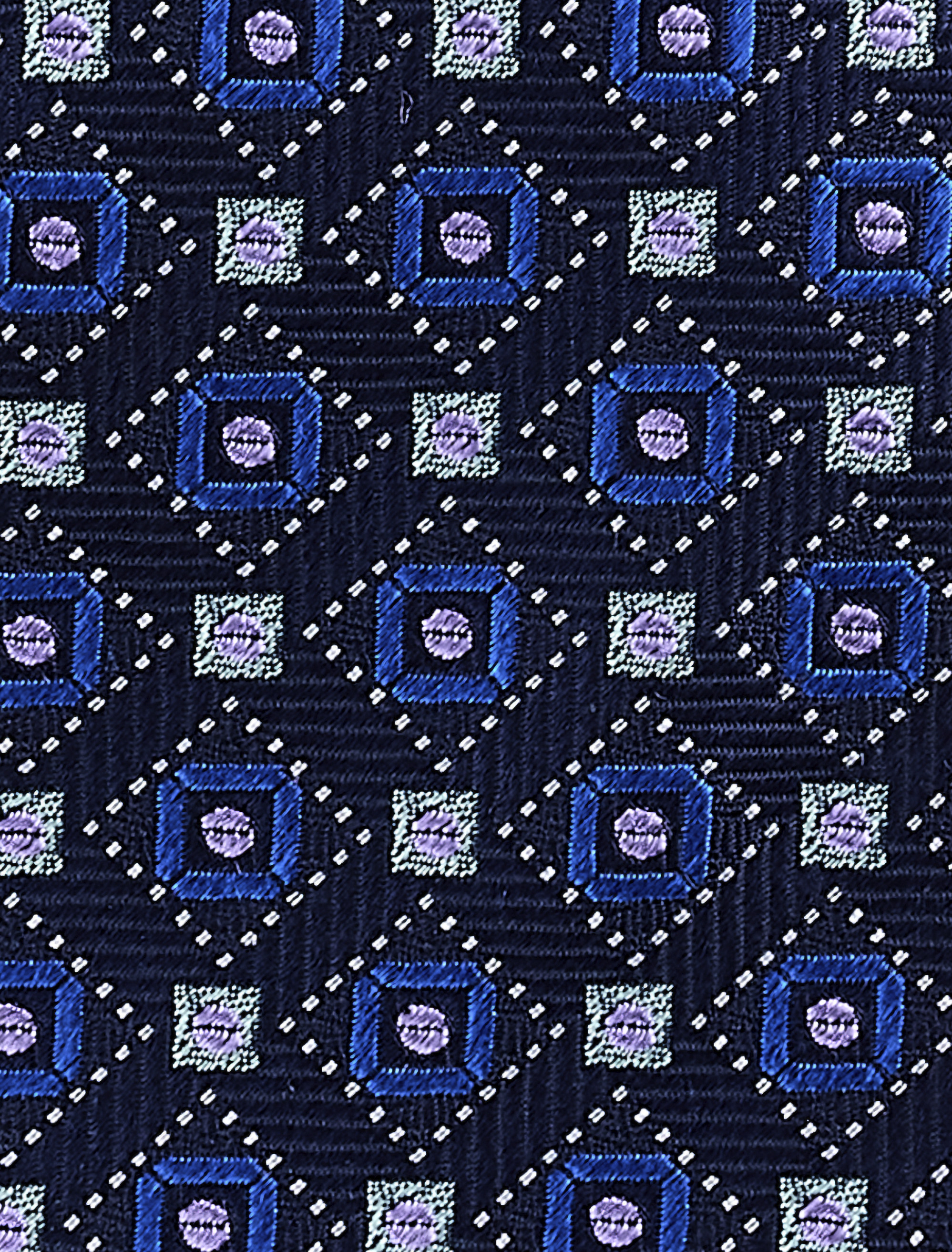 Geometric Pattern Silk Tie