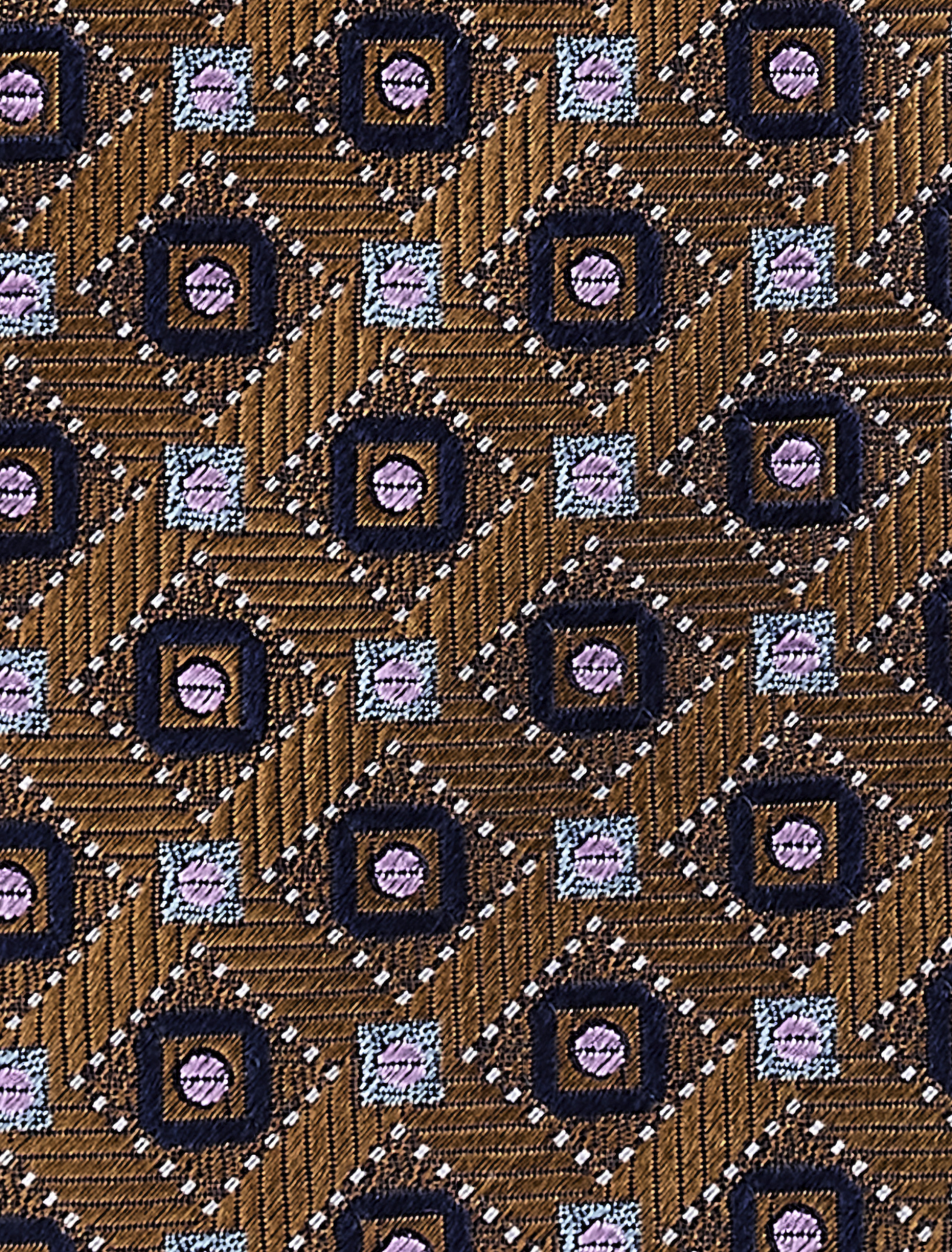 Geometric Pattern Silk Tie