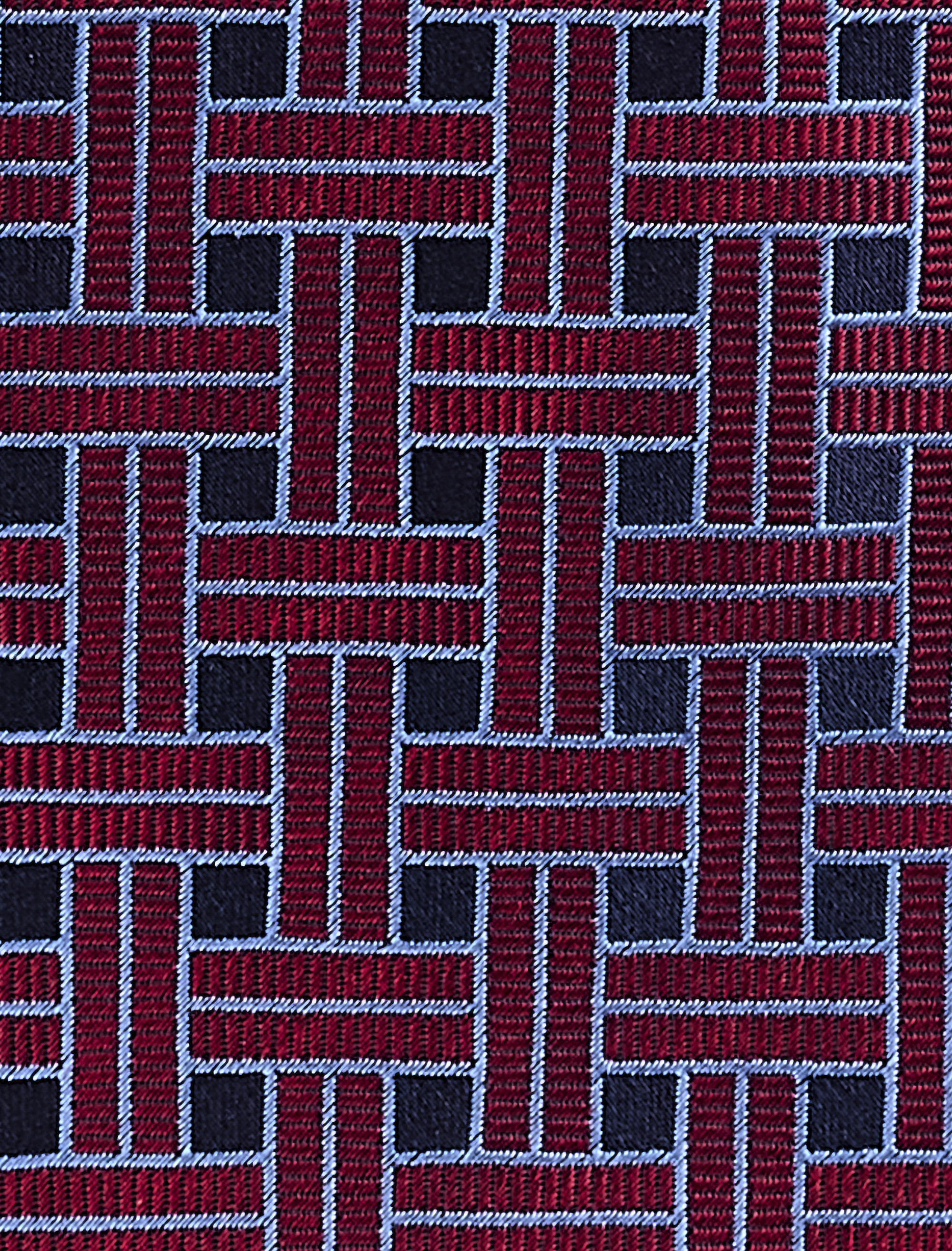 Patterned Link Silk Tie