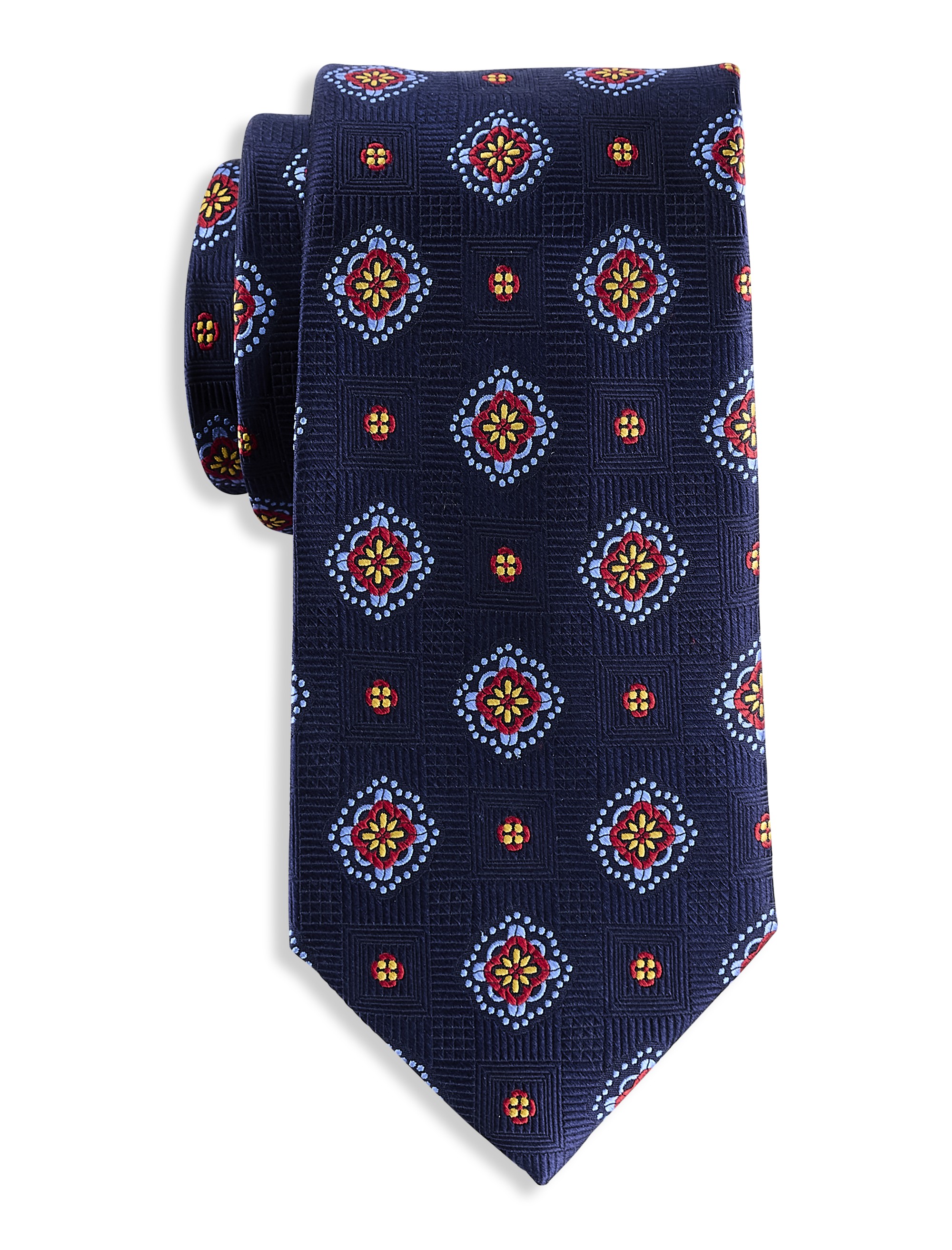 Winter Medallion Silk Tie