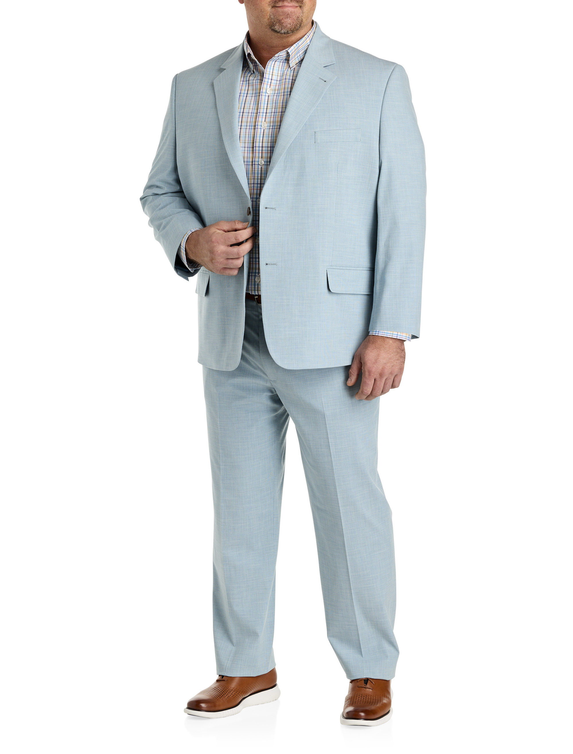 Big + Tall | Oak Hill Cross Hatch Jacket-Relaxer Suit Jacket | DXL