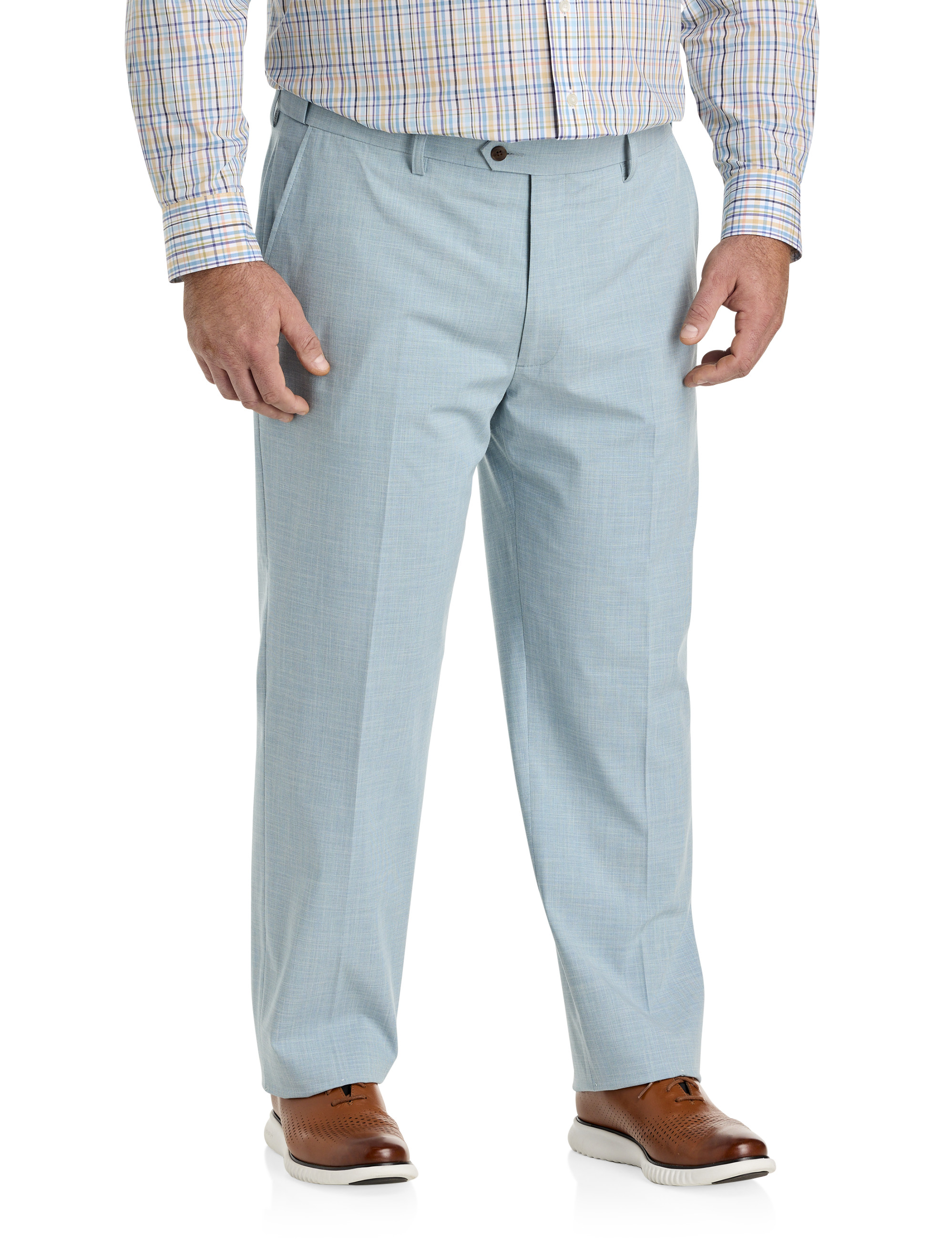 Big + Tall | Oak Hill Cross Hatch Suit Pants | DXL