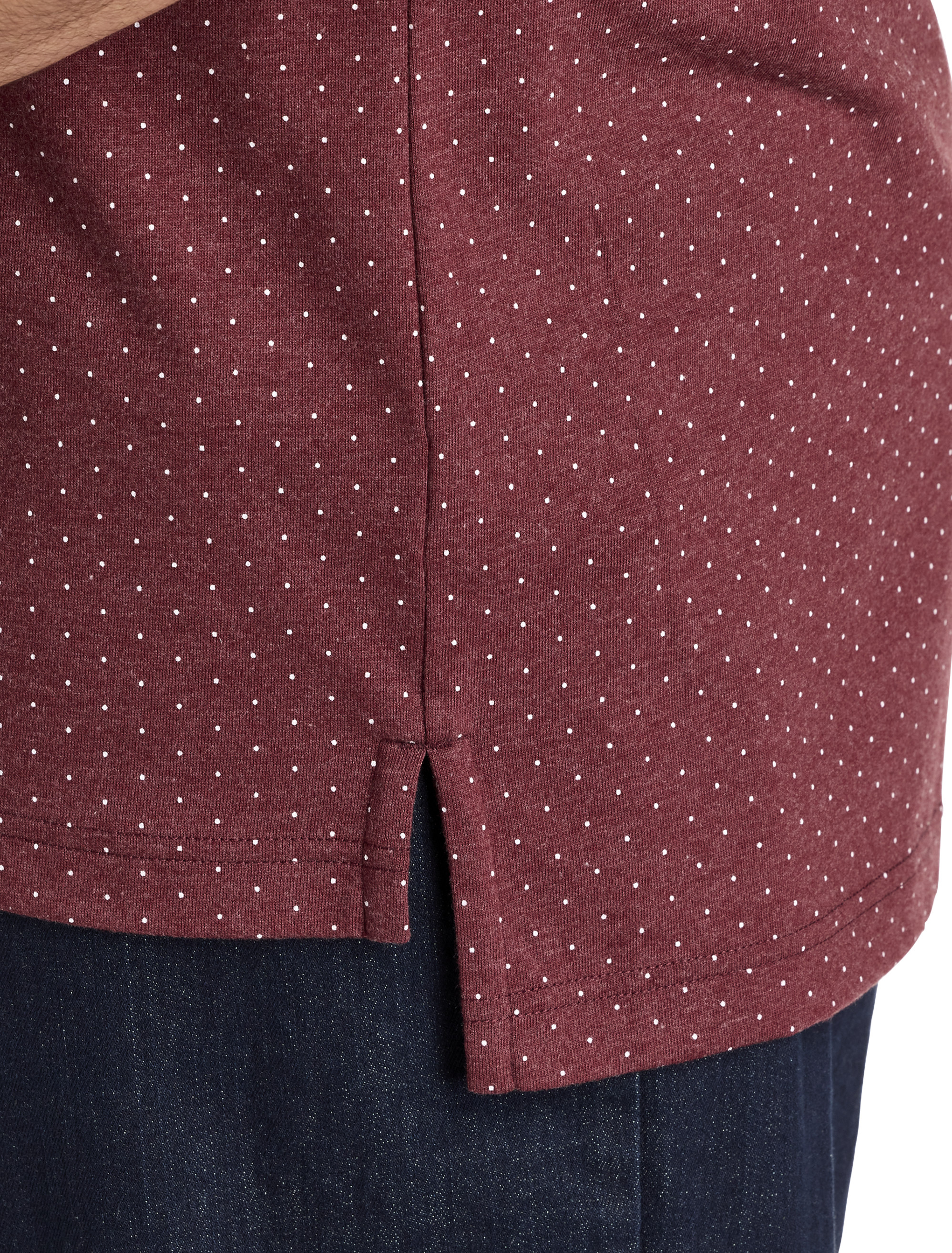 Pin Dot Printed Polo Shirt