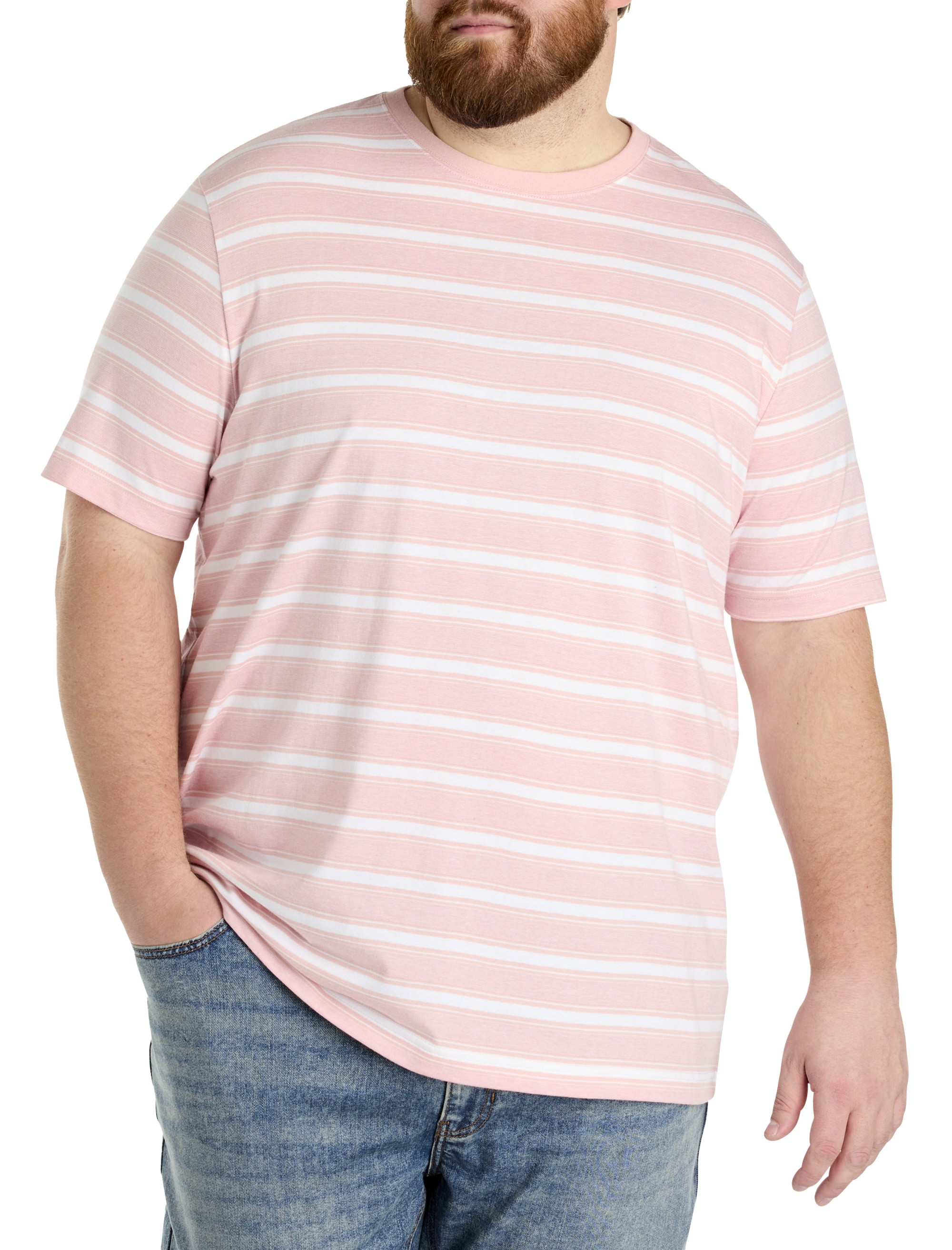 Moisture-Wicking Striped T-Shirt