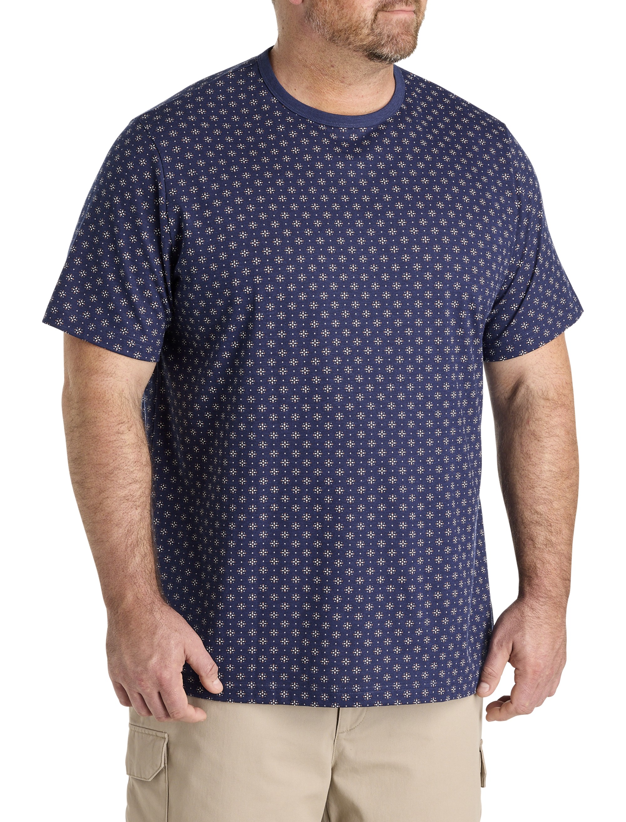 Moisture-Wicking Star Print T-Shirt