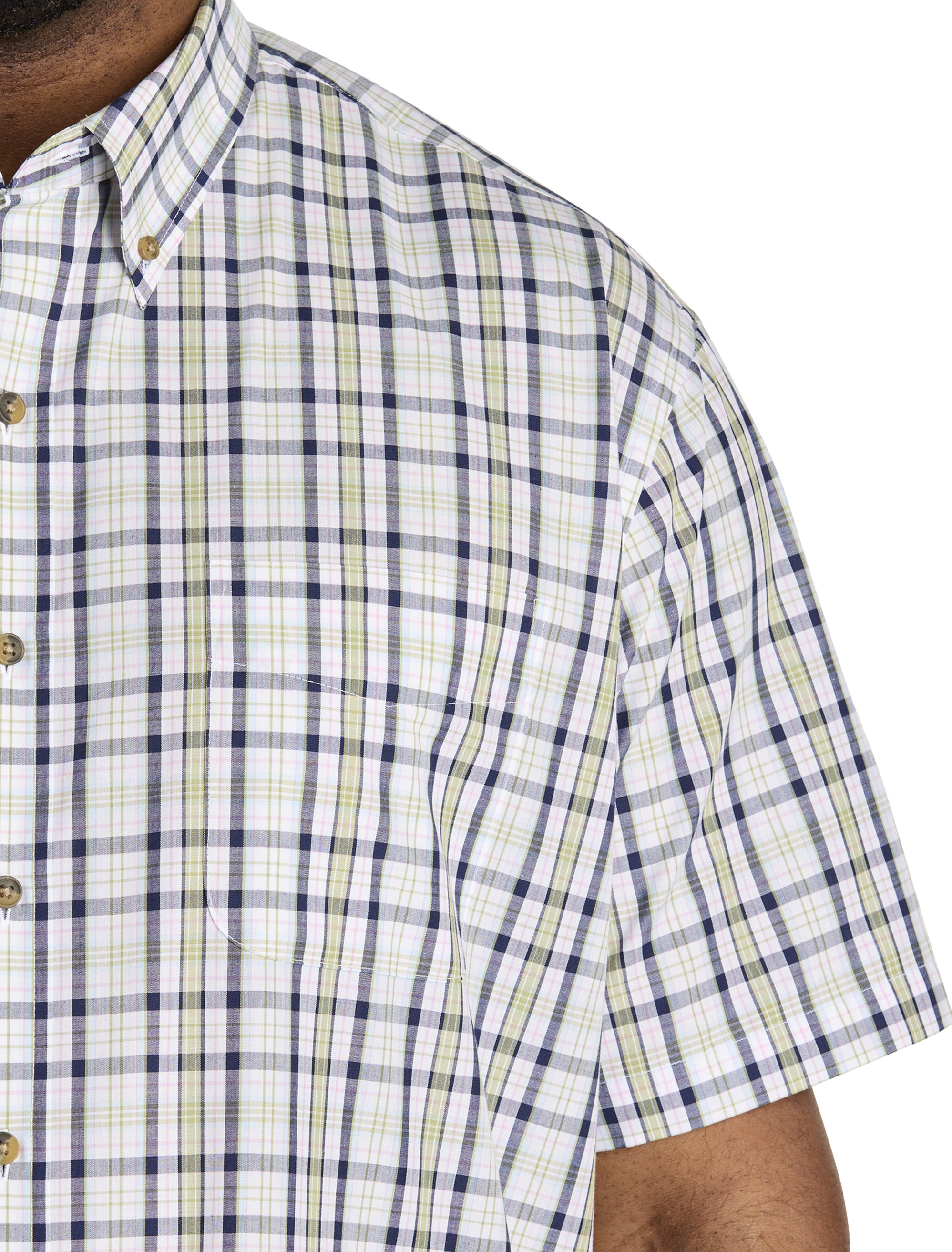 Easy-Care Multi Plaid Sport Shirt